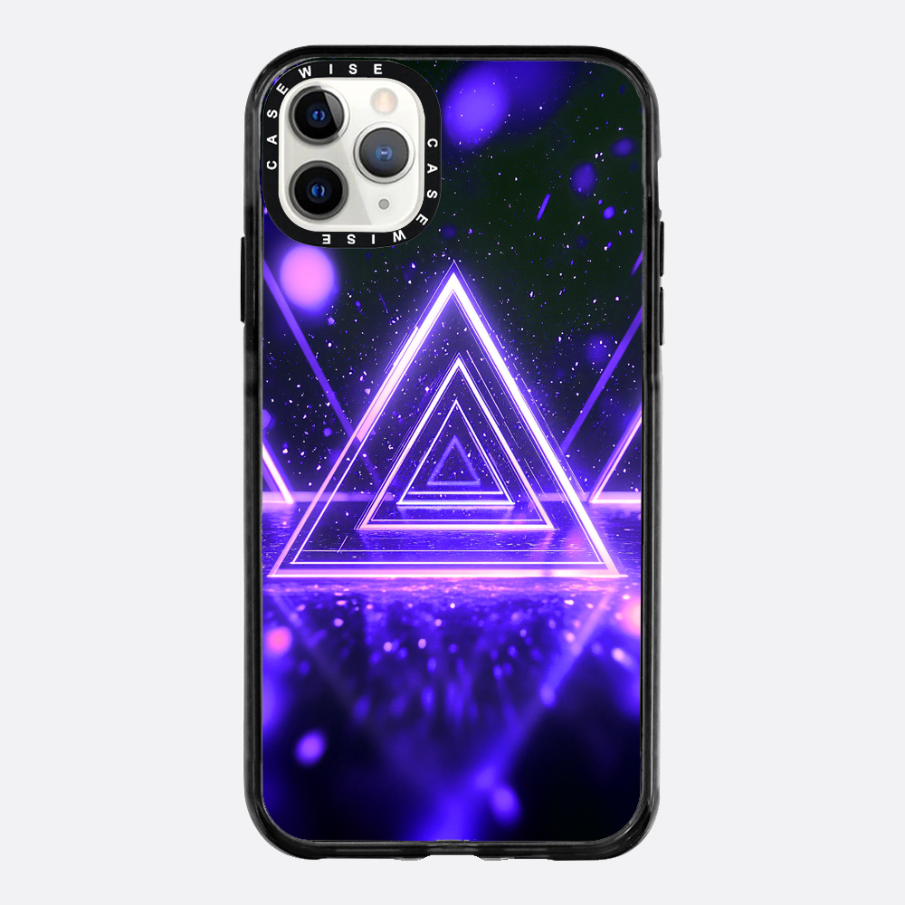 Mystical Symbol Triangles Violet - Etui