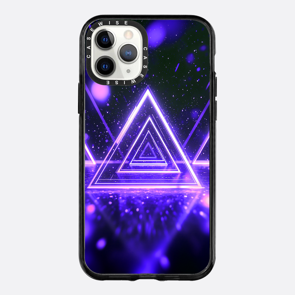 Mystical Symbol Triangles Violet - Etui