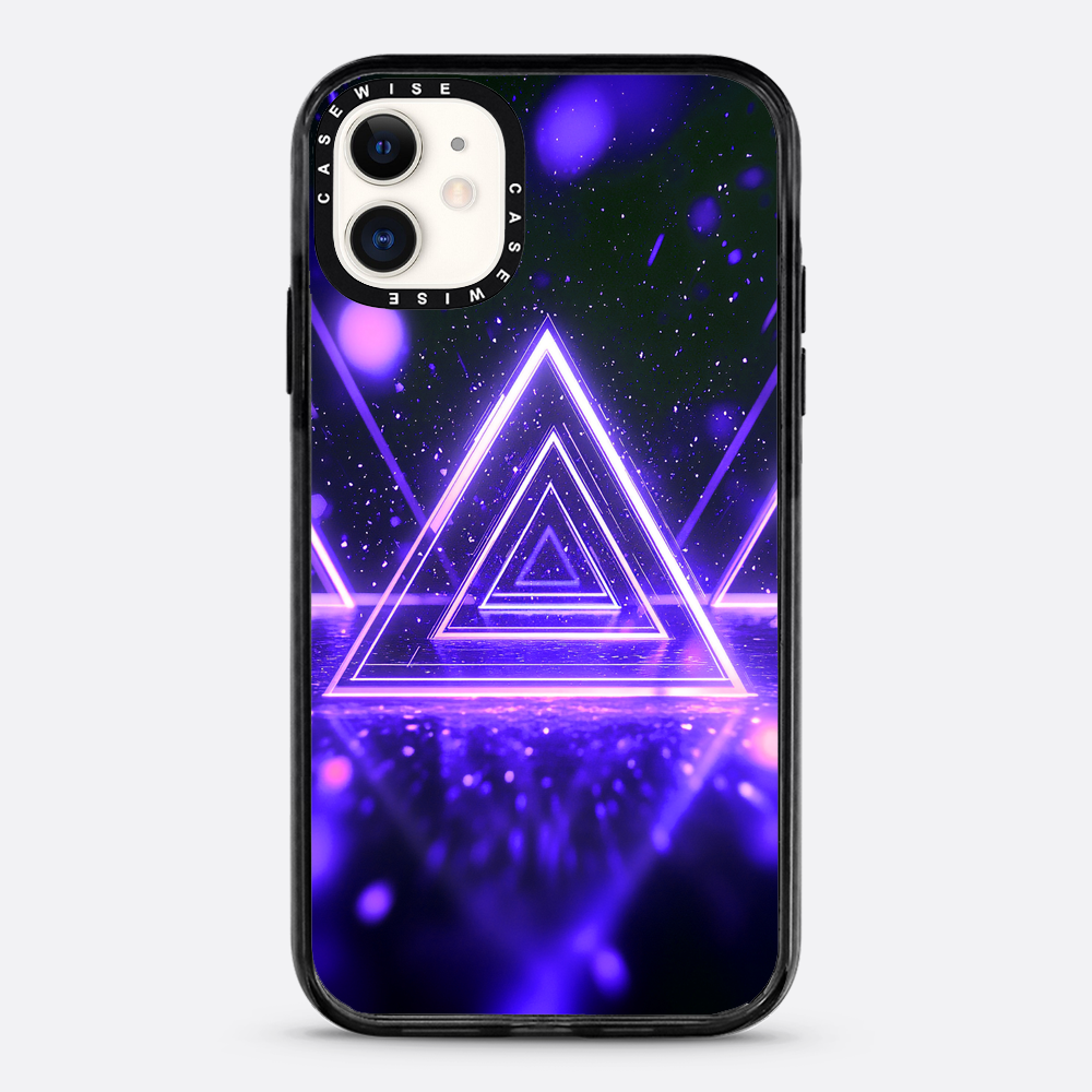 Mystical Symbol Triangles Violet - Etui
