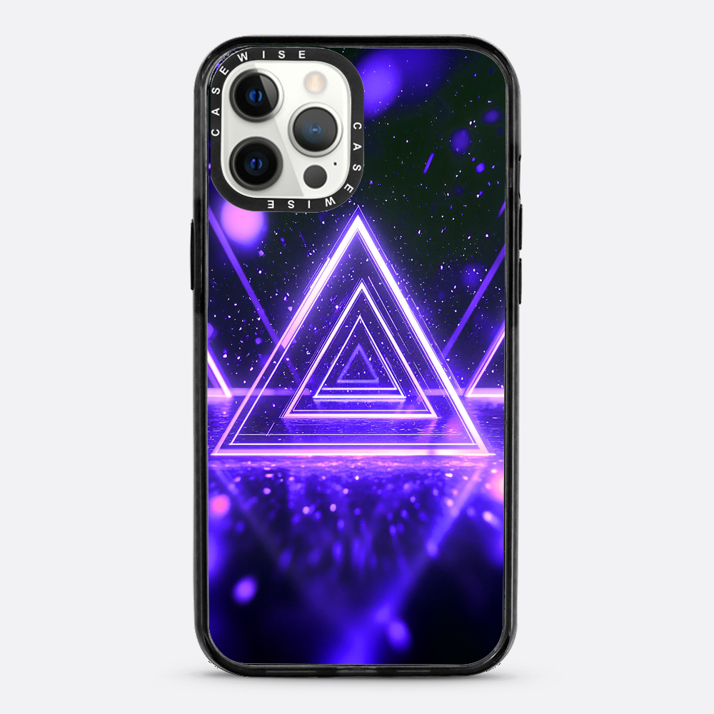 Mystical Symbol Triangles Violet - Etui