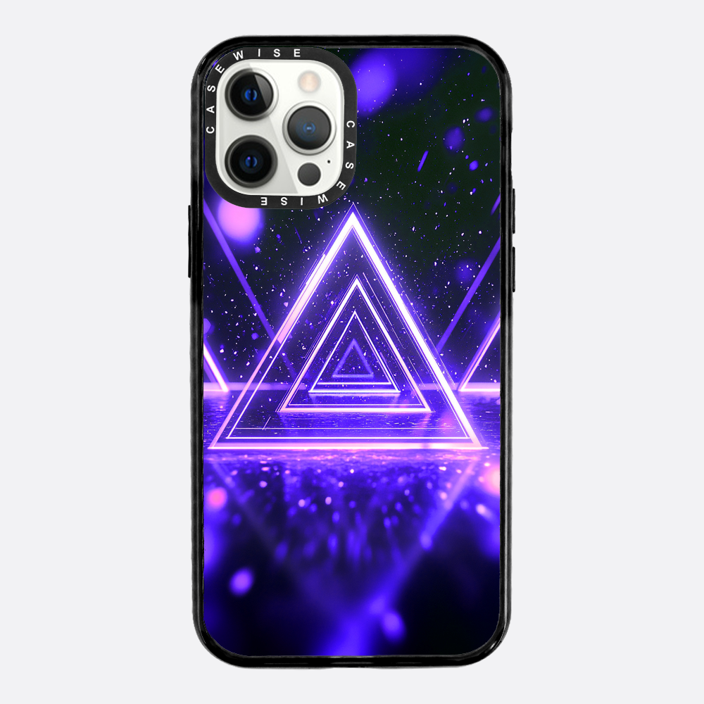 Mystical Symbol Triangles Violet - Etui