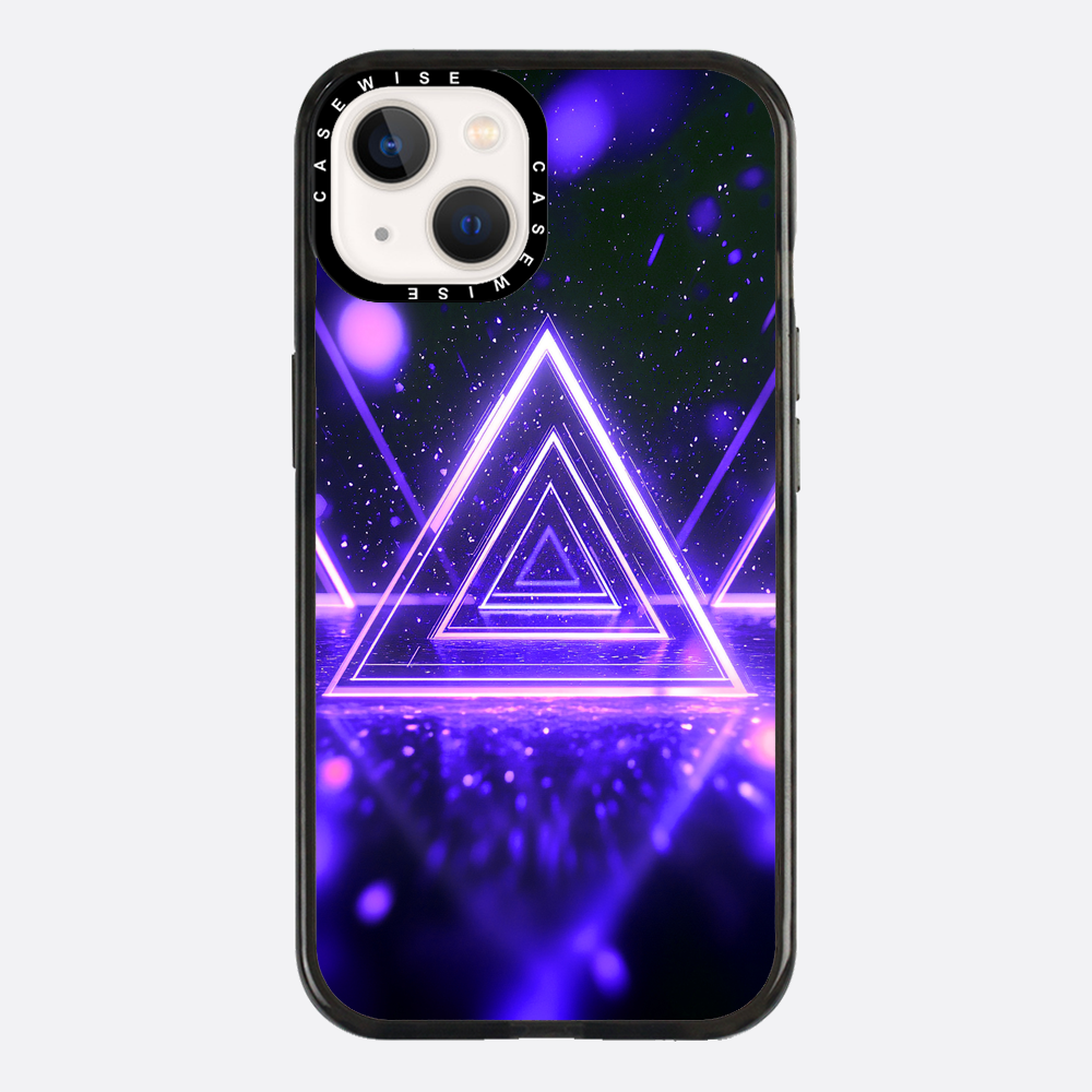 Mystical Symbol Triangles Violet - Etui