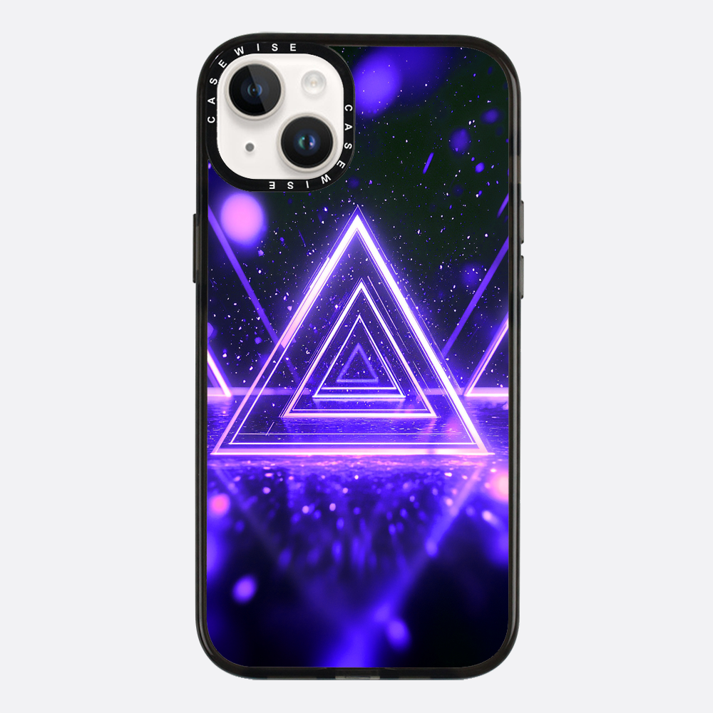 Mystical Symbol Triangles Violet - Etui