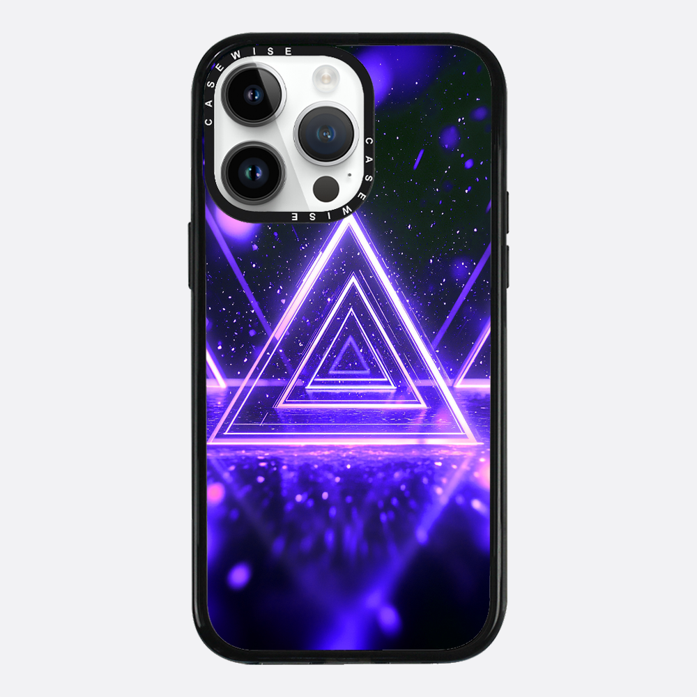 Mystical Symbol Triangles Violet - Etui