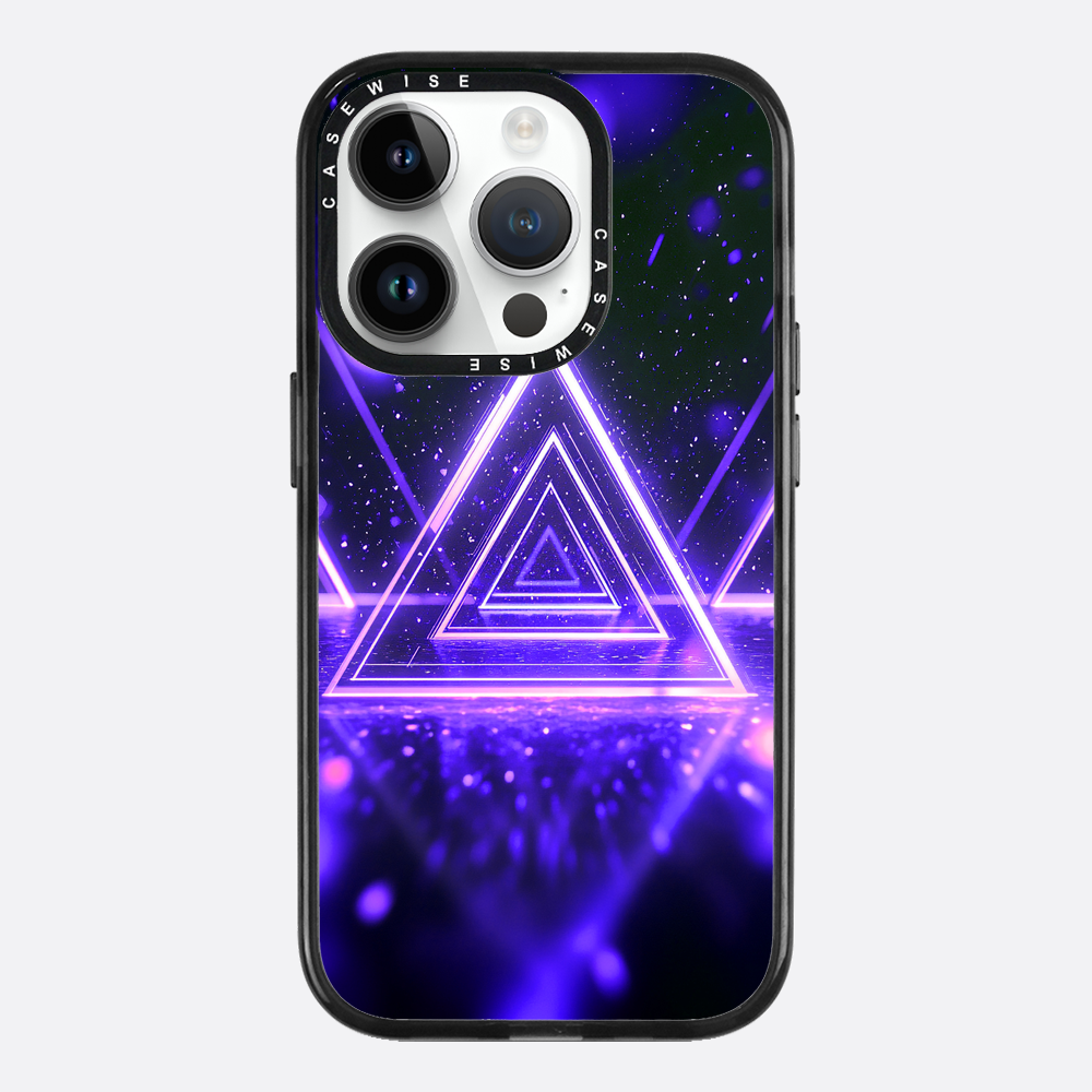 Mystical Symbol Triangles Violet - Etui