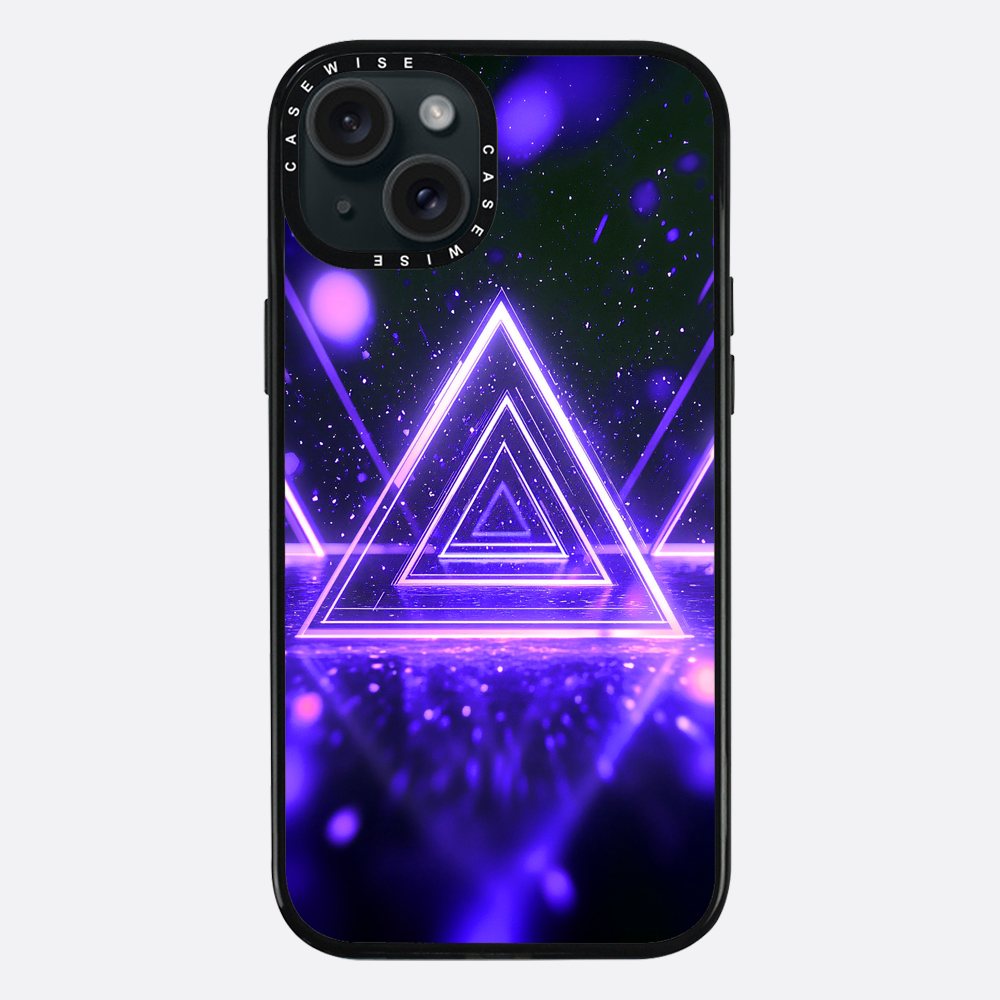 Mystical Symbol Triangles Violet - Etui