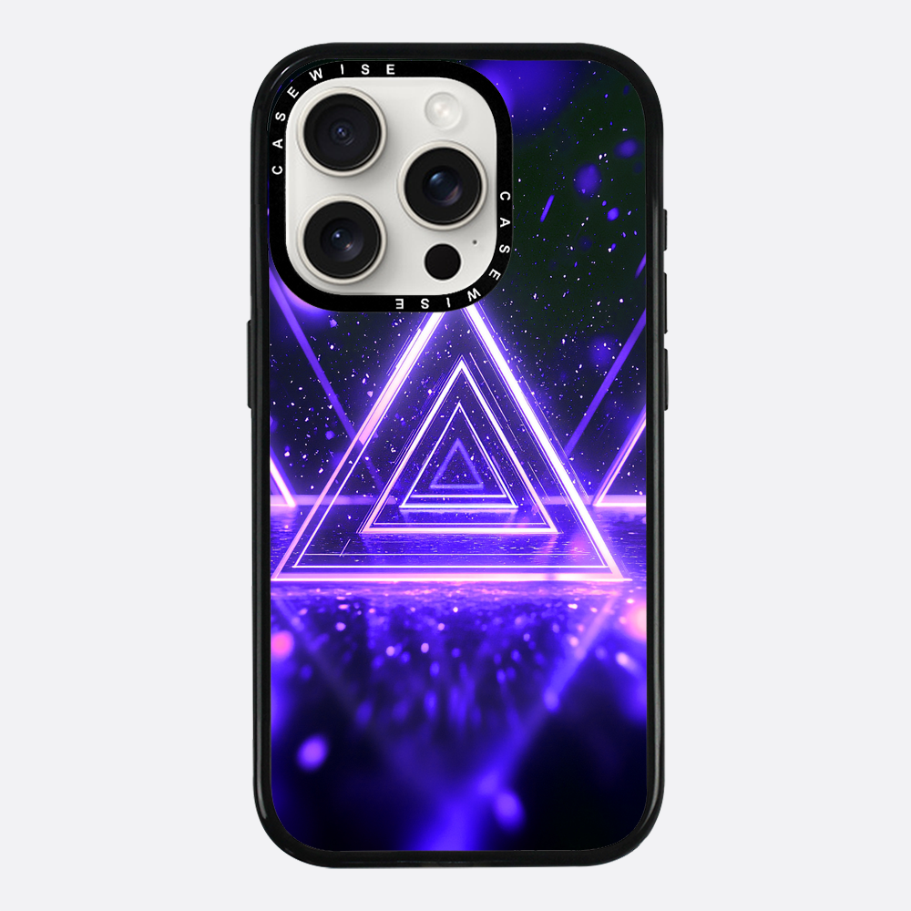 Mystical Symbol Triangles Violet - Etui