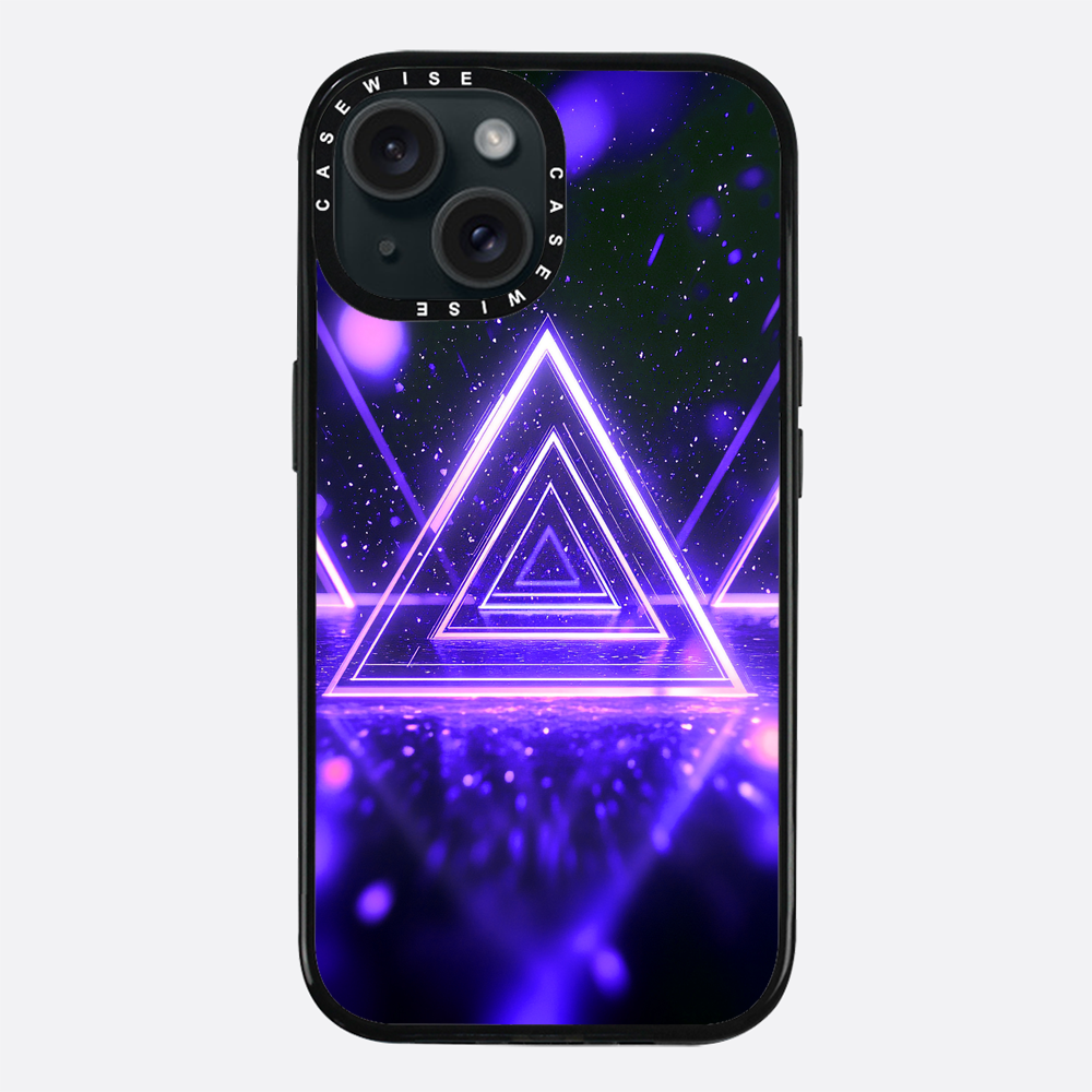 Mystical Symbol Triangles Violet - Etui