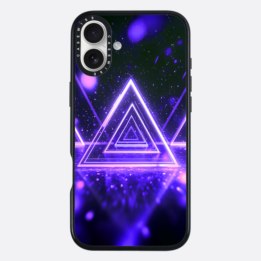 Mystical Symbol Triangles Violet - Etui