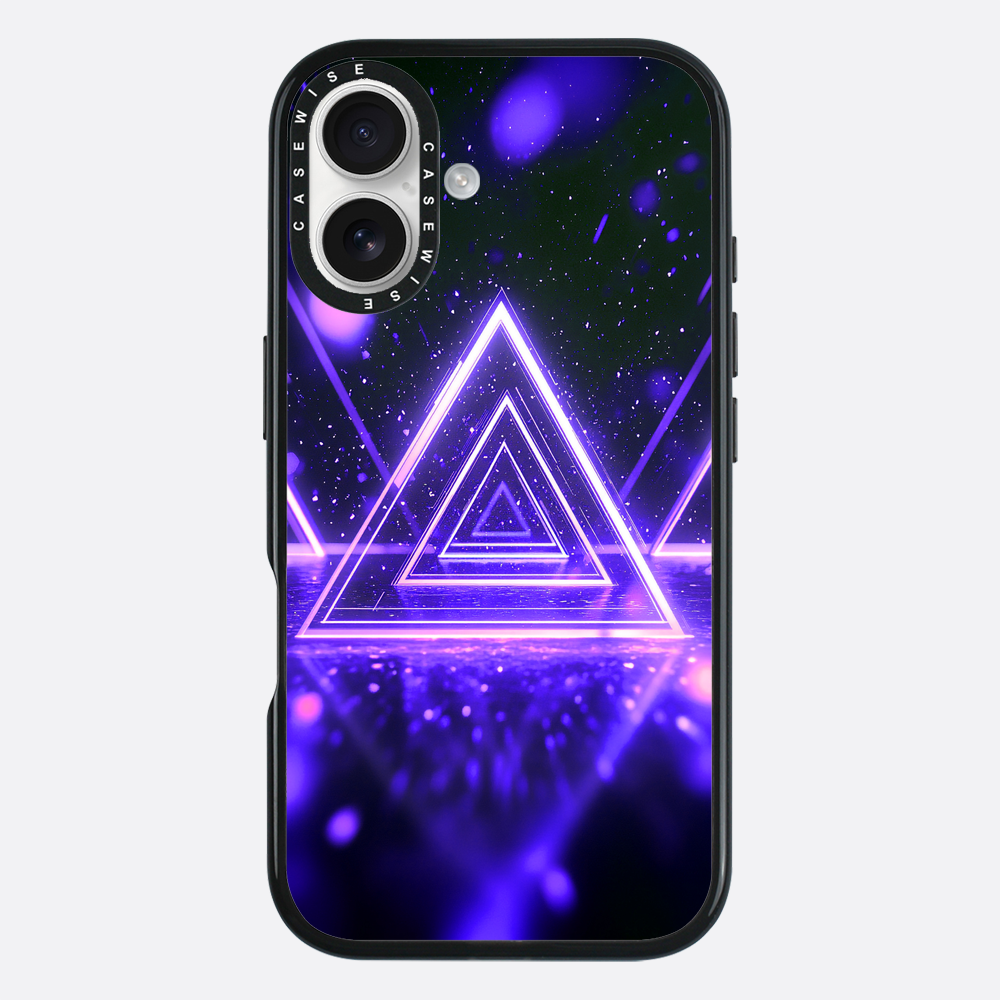 Mystical Symbol Triangles Violet - Etui