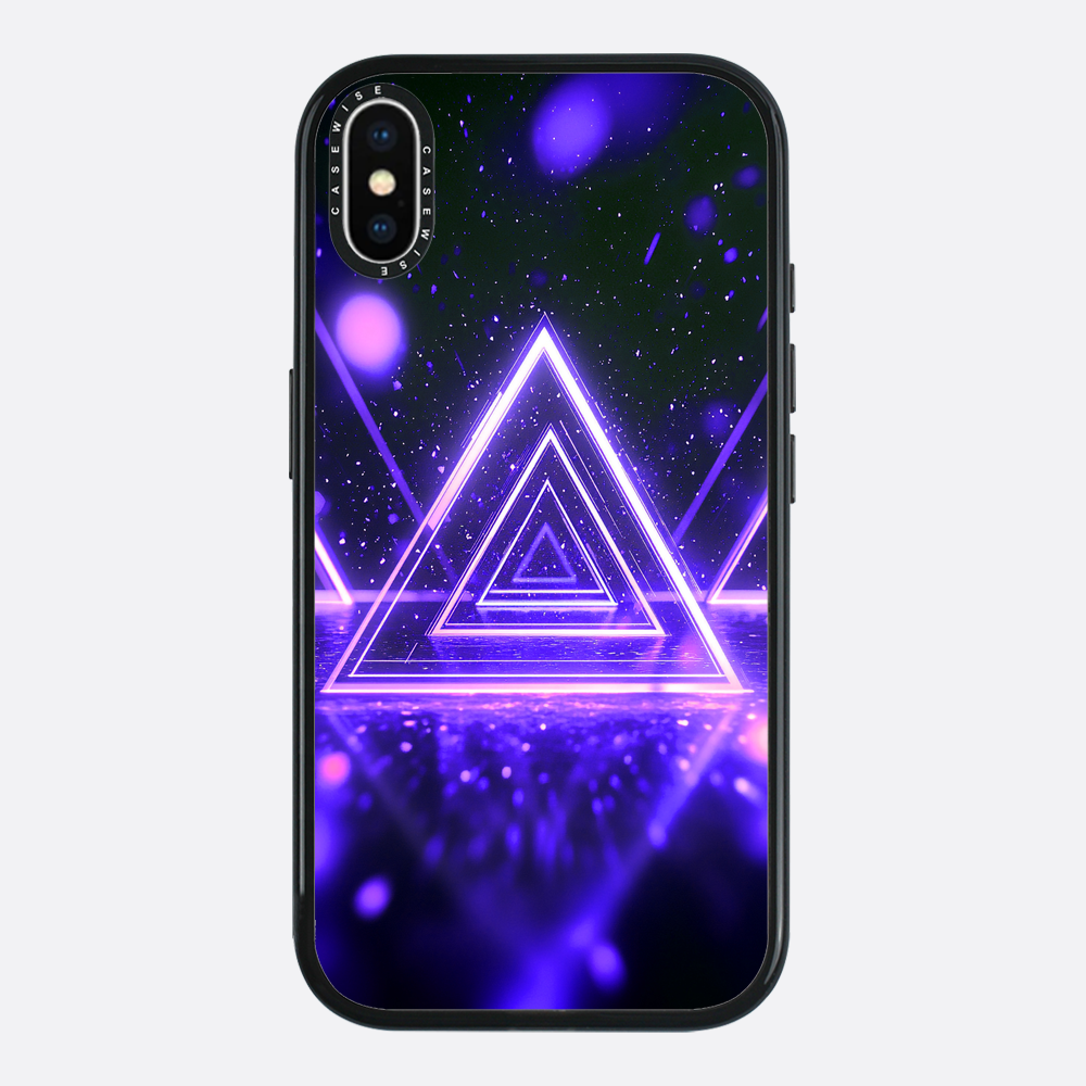 Mystical Symbol Triangles Violet - Etui