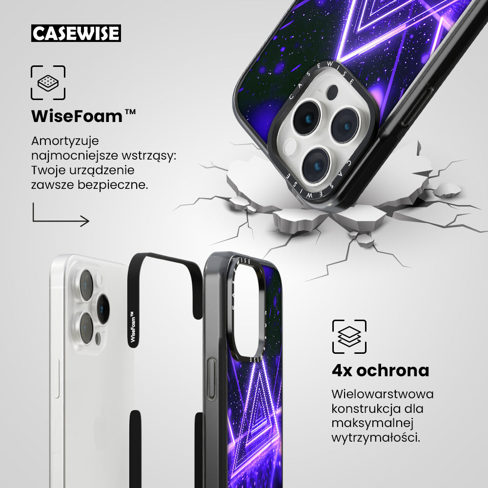 Mystical Symbol Triangles Violet - Etui