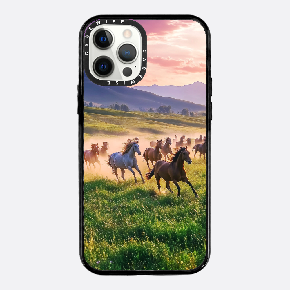Running Horses Landscape - Etui