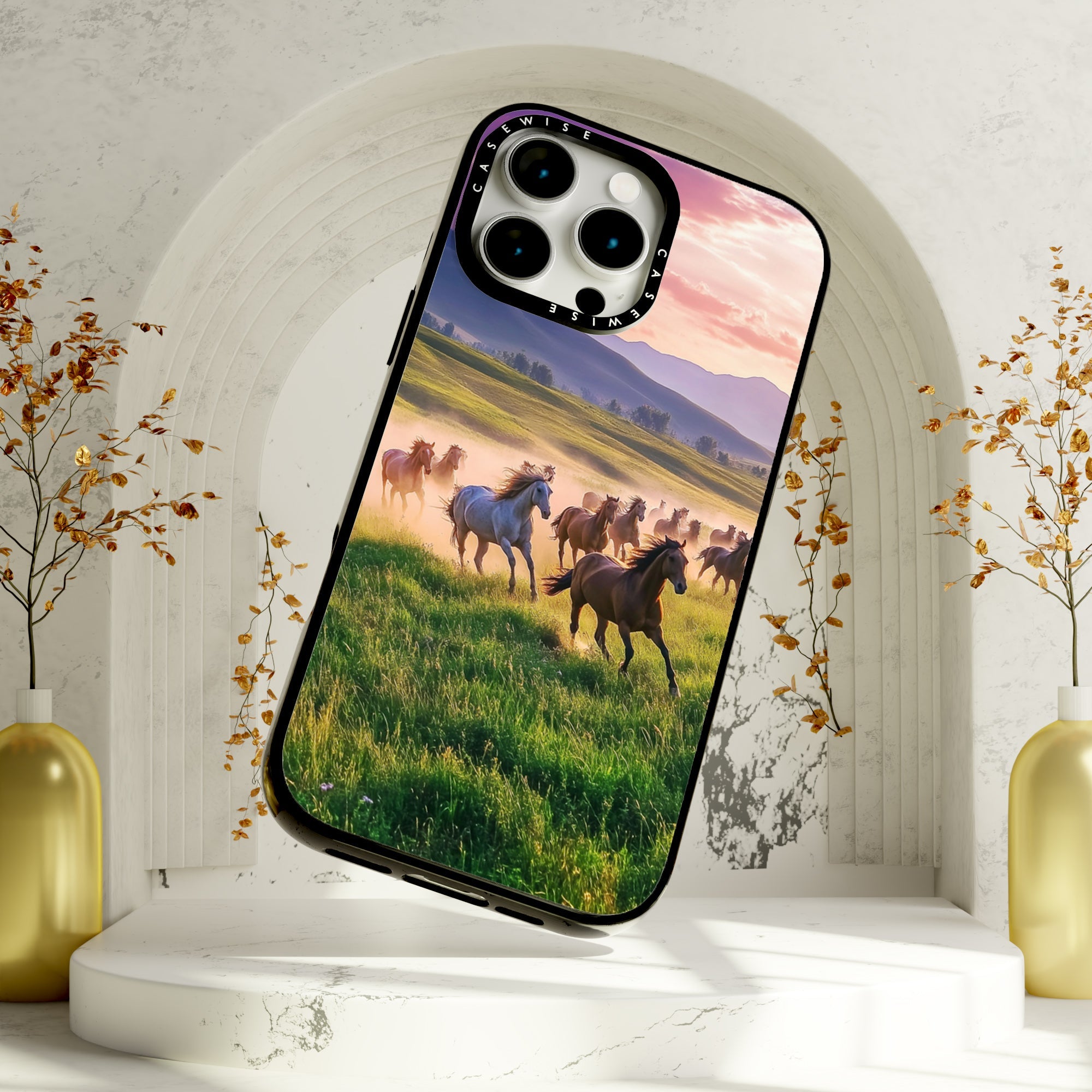 Running Horses Landscape - Etui