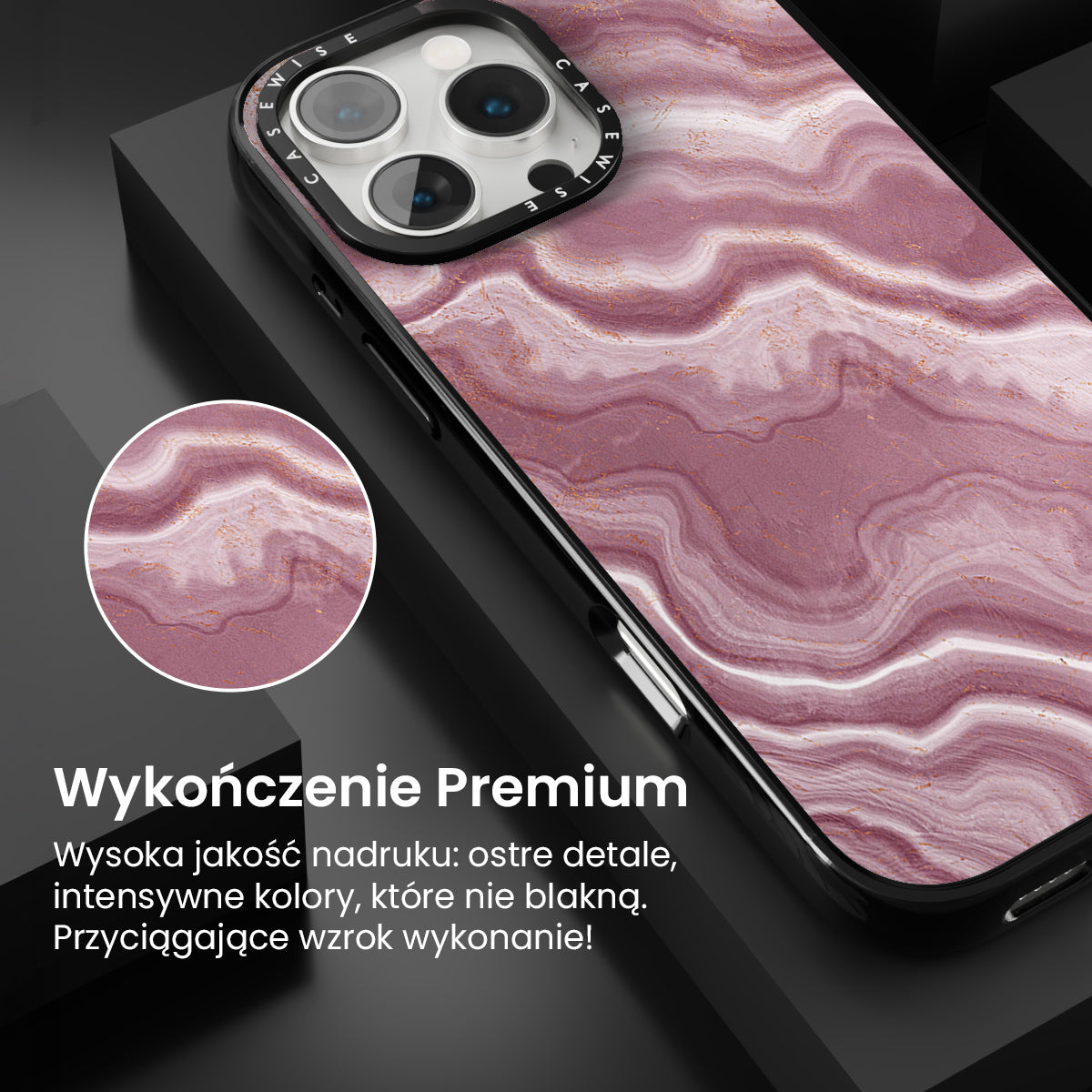 Pink Agate Texture 06 - Etui