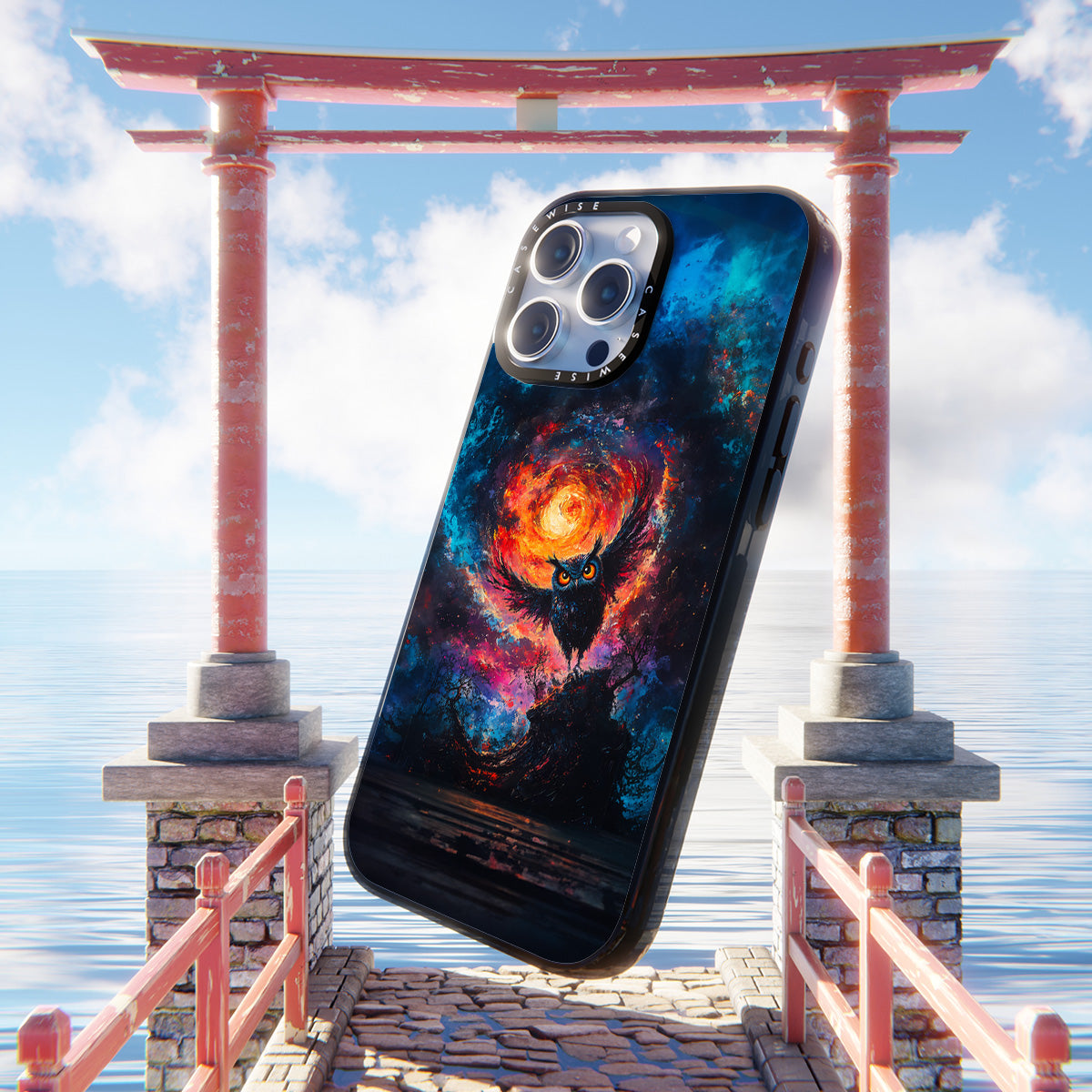 Paradise Owl in Midnight - Etui