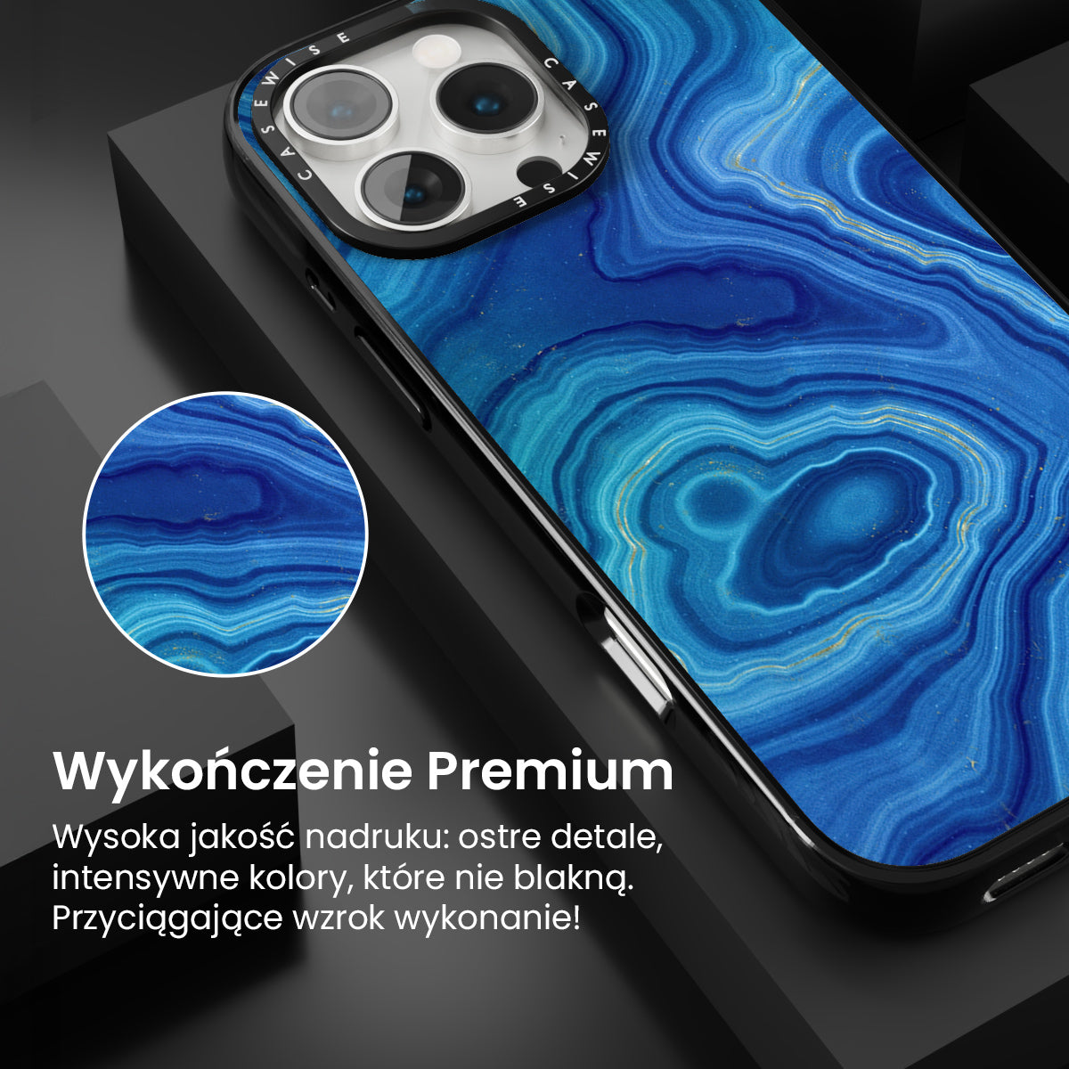 Blue Agate Texture 08 - Etui