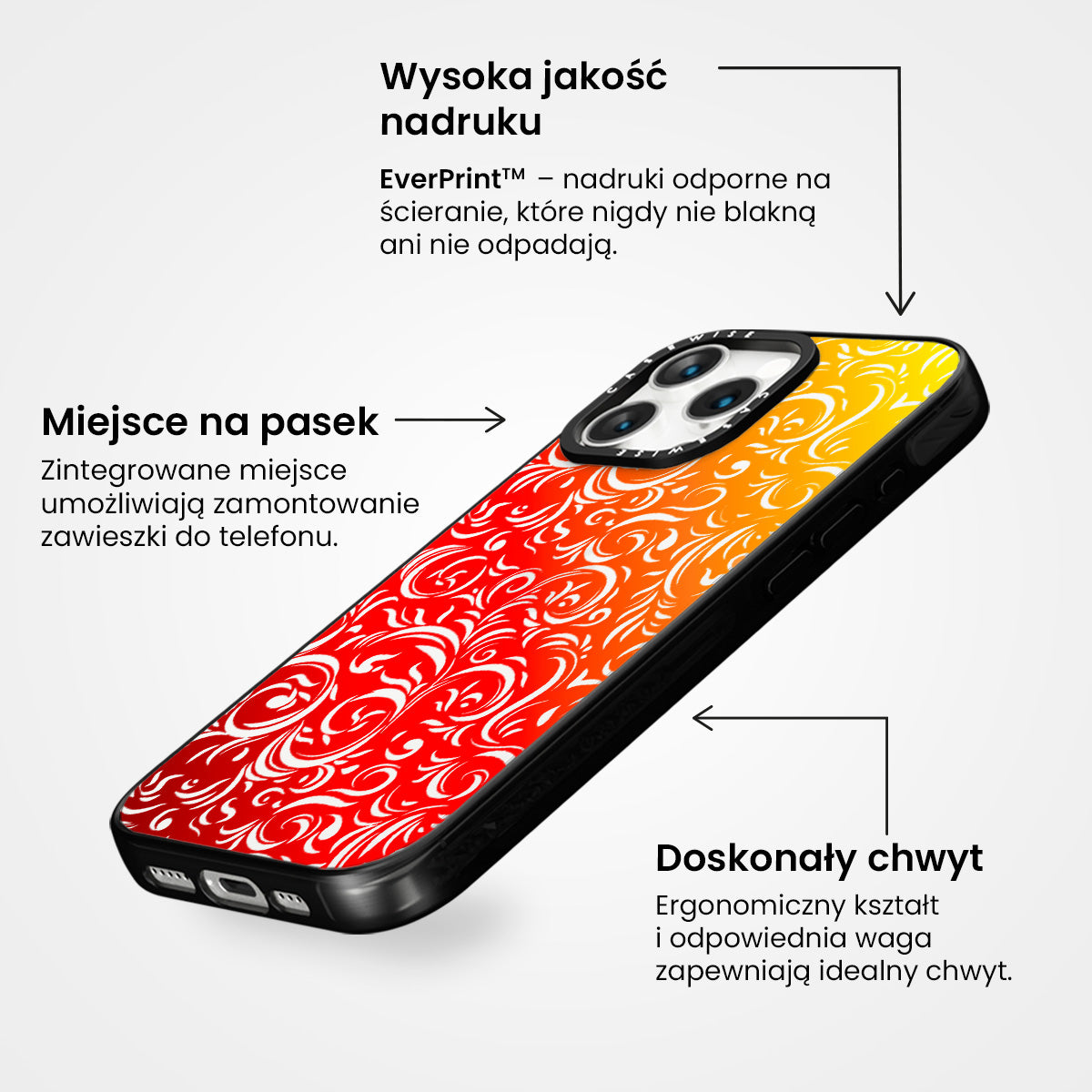 Żywy filigran zachodu słońca - Etui