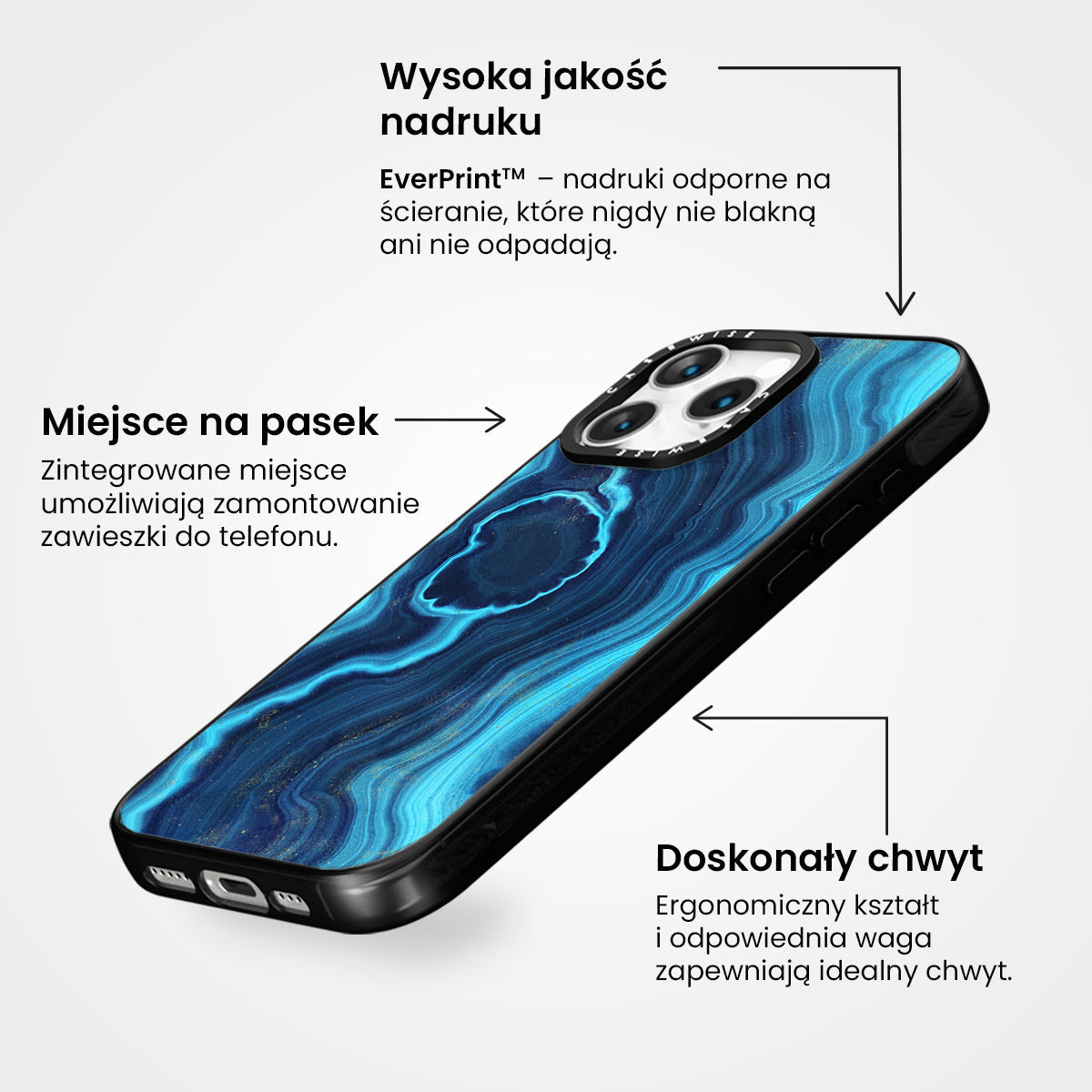 Blue Agate Texture 03 - Etui