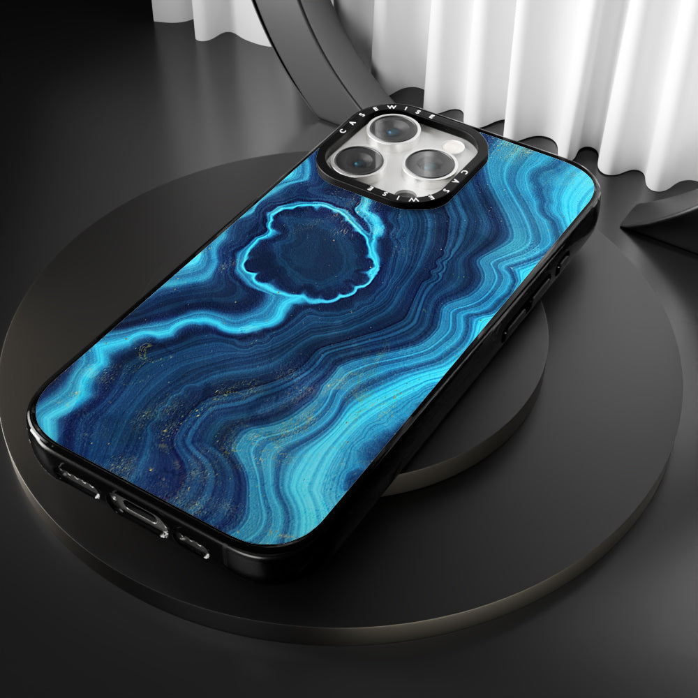 Blue Agate Texture 03 - Etui