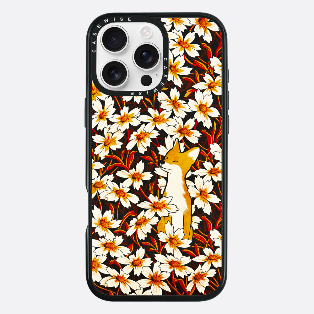 Happy fox and flowers - Etui