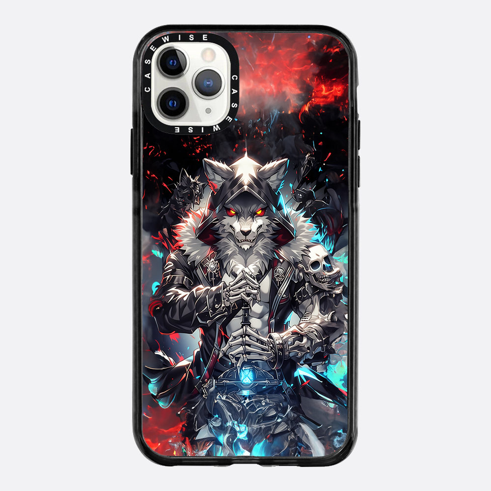Skeleton Skull Wolf - Etui