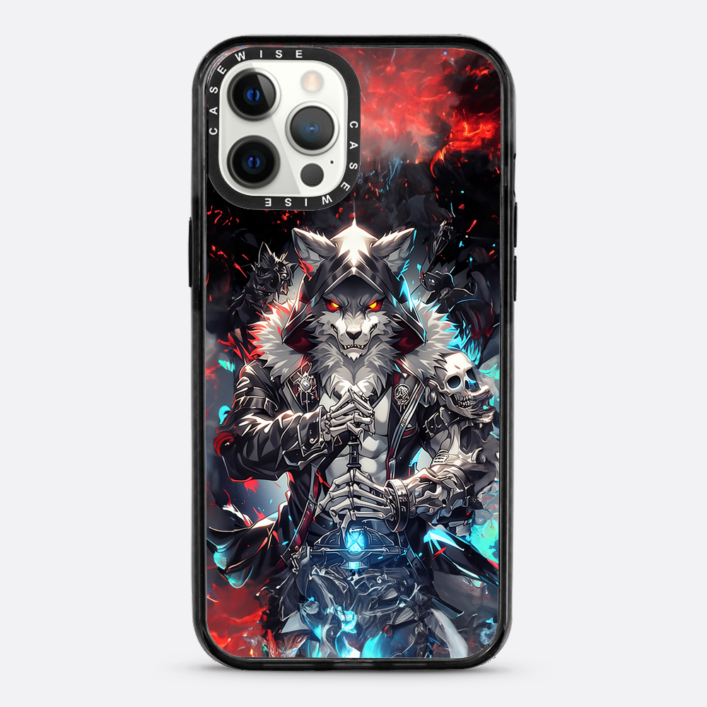 Skeleton Skull Wolf - Etui