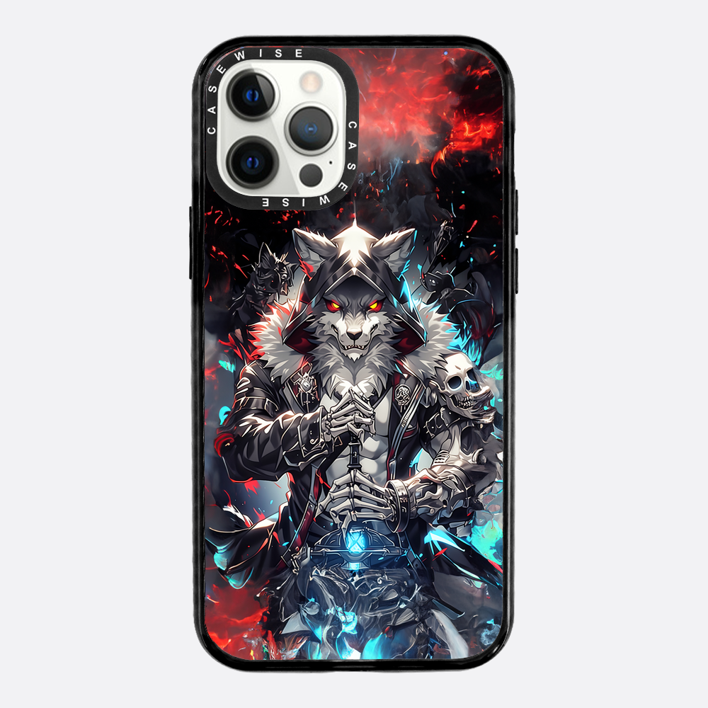 Skeleton Skull Wolf - Etui
