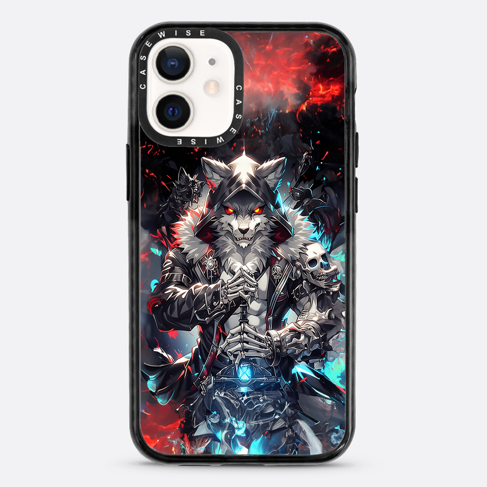 Skeleton Skull Wolf - Etui