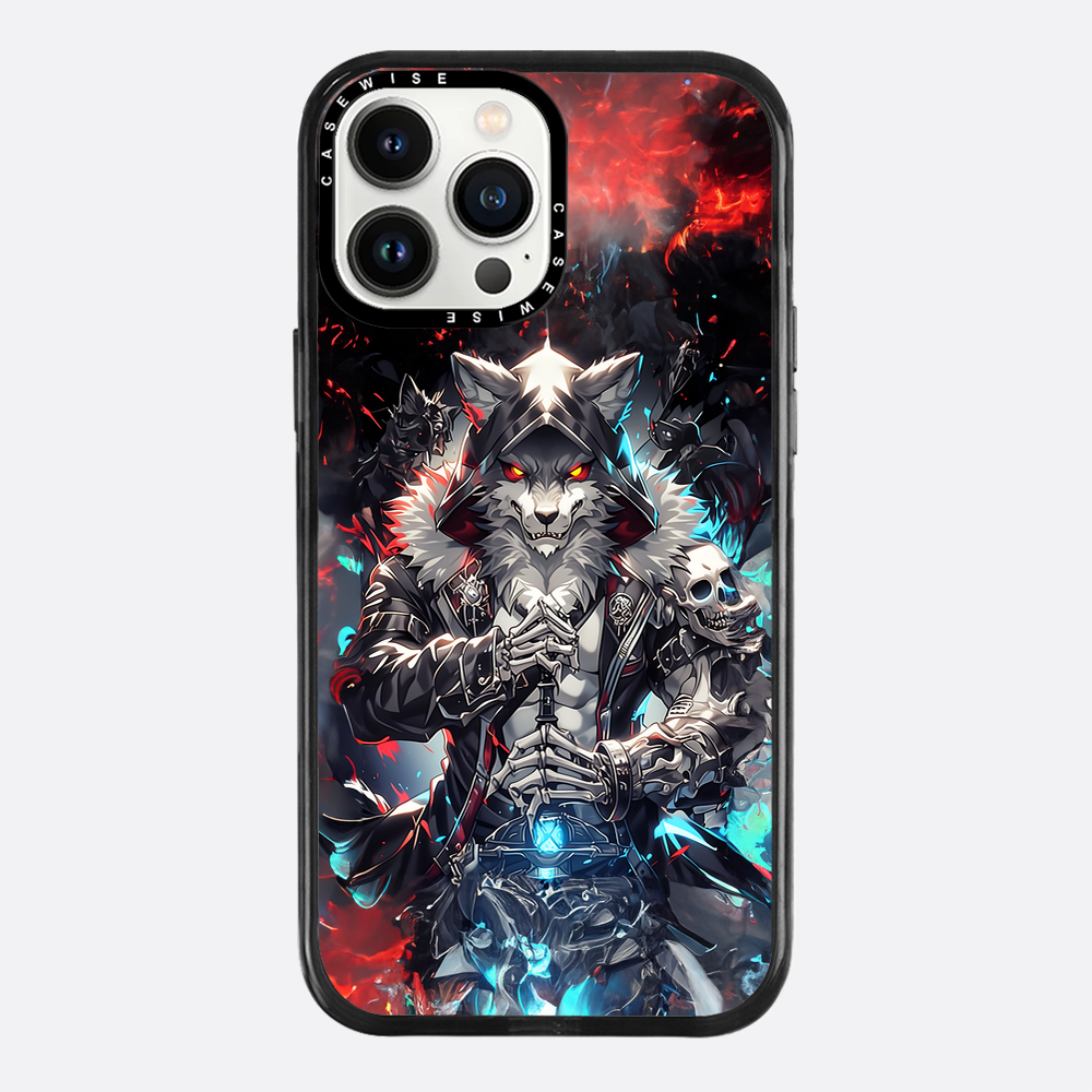Skeleton Skull Wolf - Etui