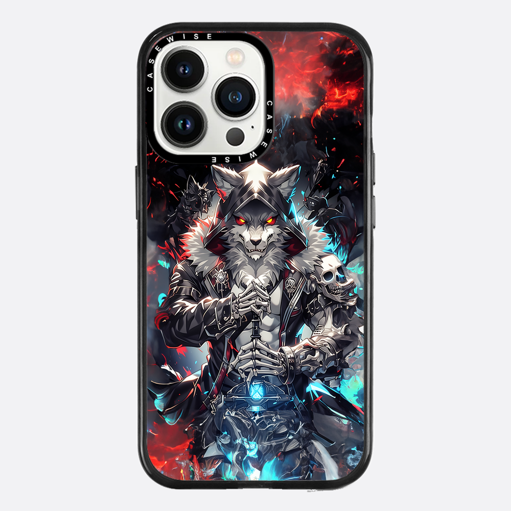 Skeleton Skull Wolf - Etui