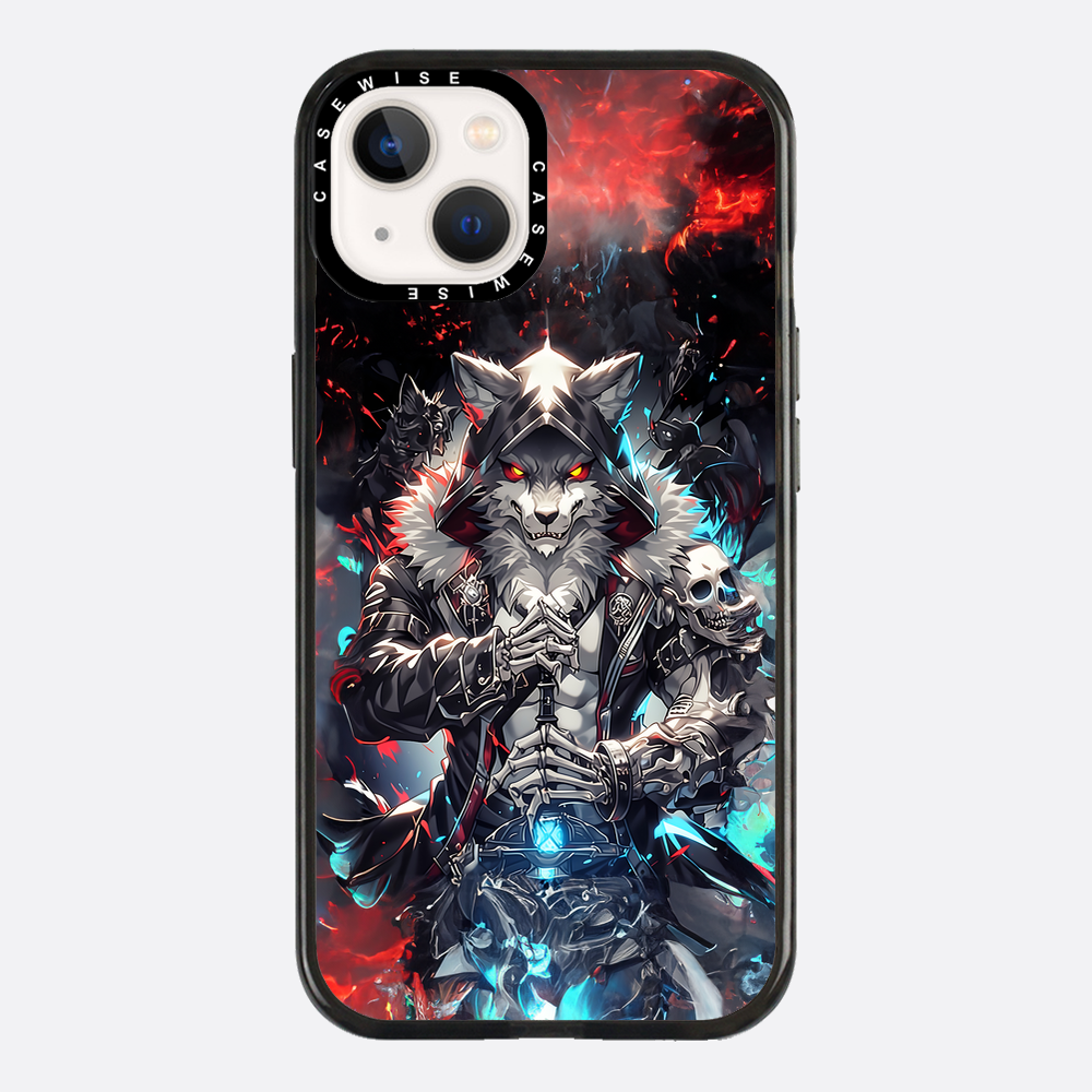 Skeleton Skull Wolf - Etui