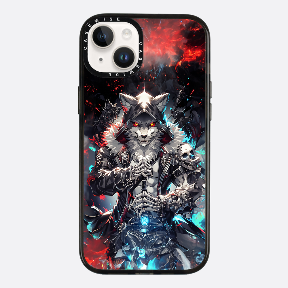 Skeleton Skull Wolf - Etui