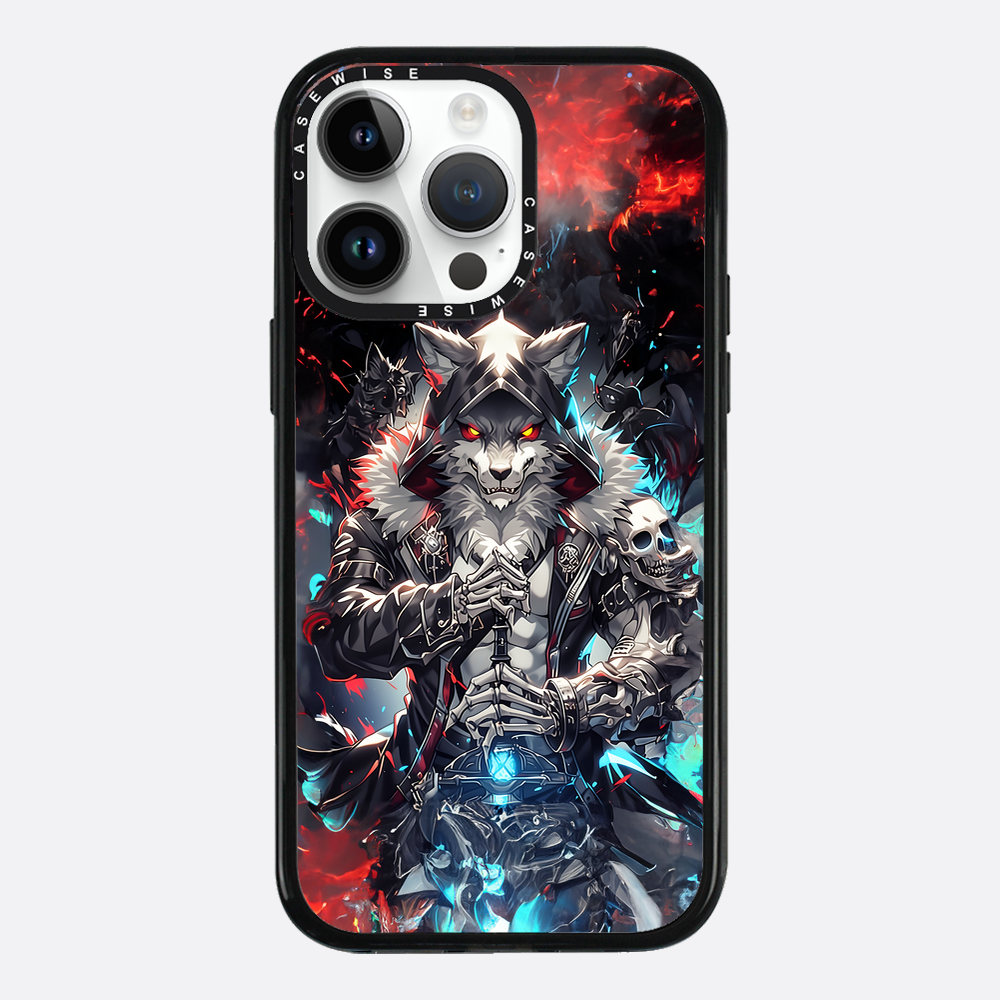 Skeleton Skull Wolf - Etui