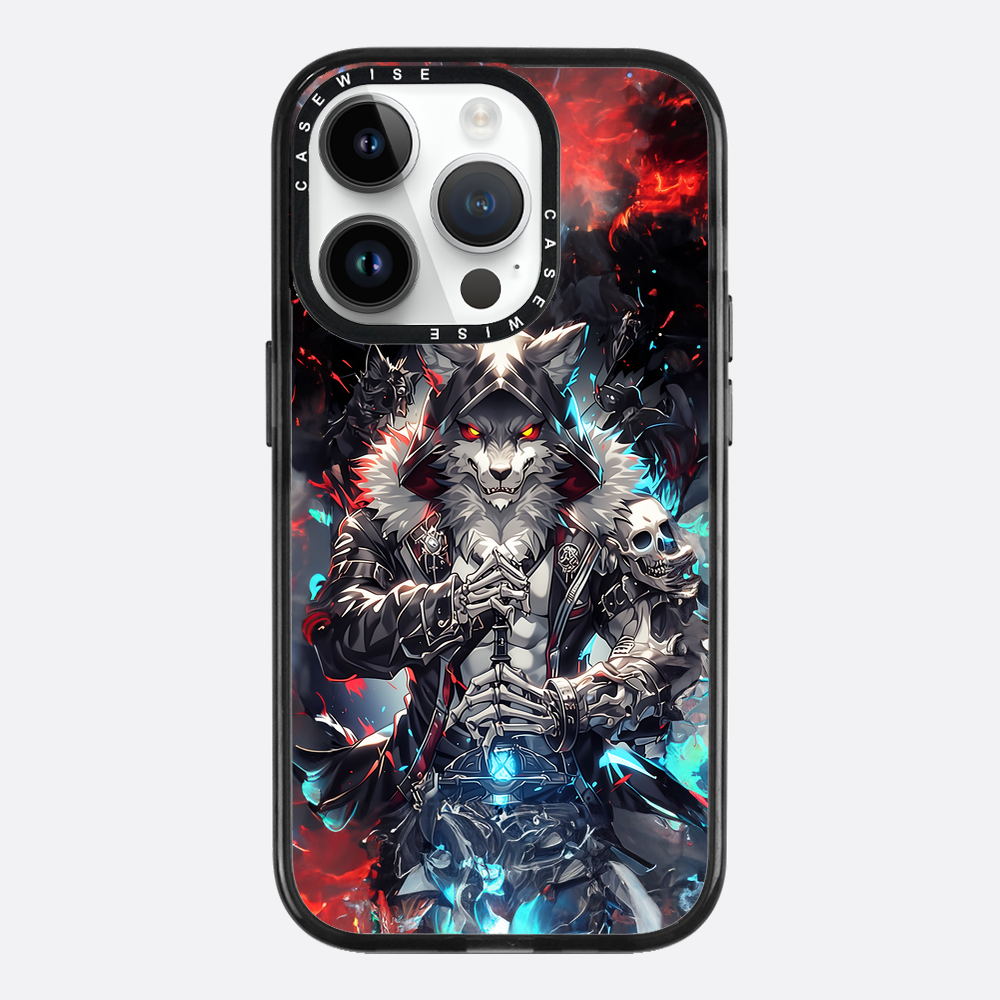 Skeleton Skull Wolf - Etui