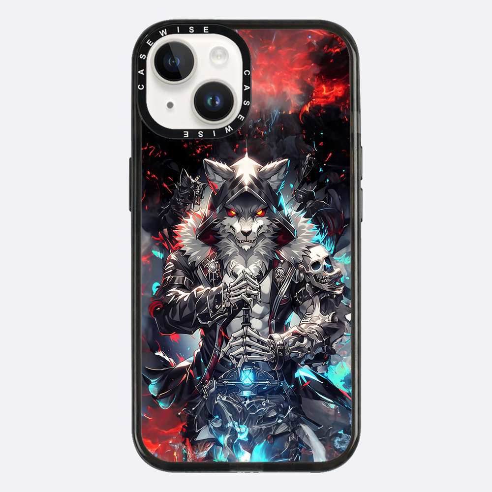 Skeleton Skull Wolf - Etui