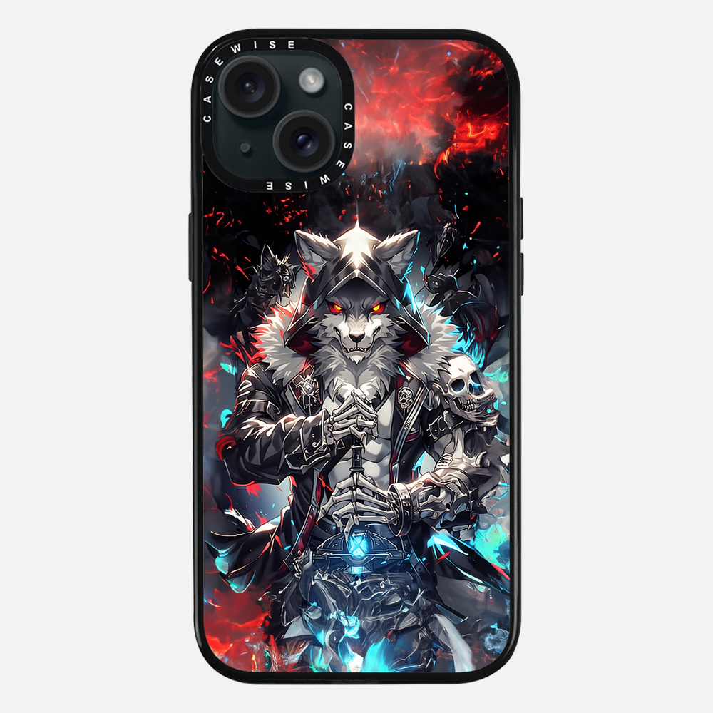 Skeleton Skull Wolf - Etui
