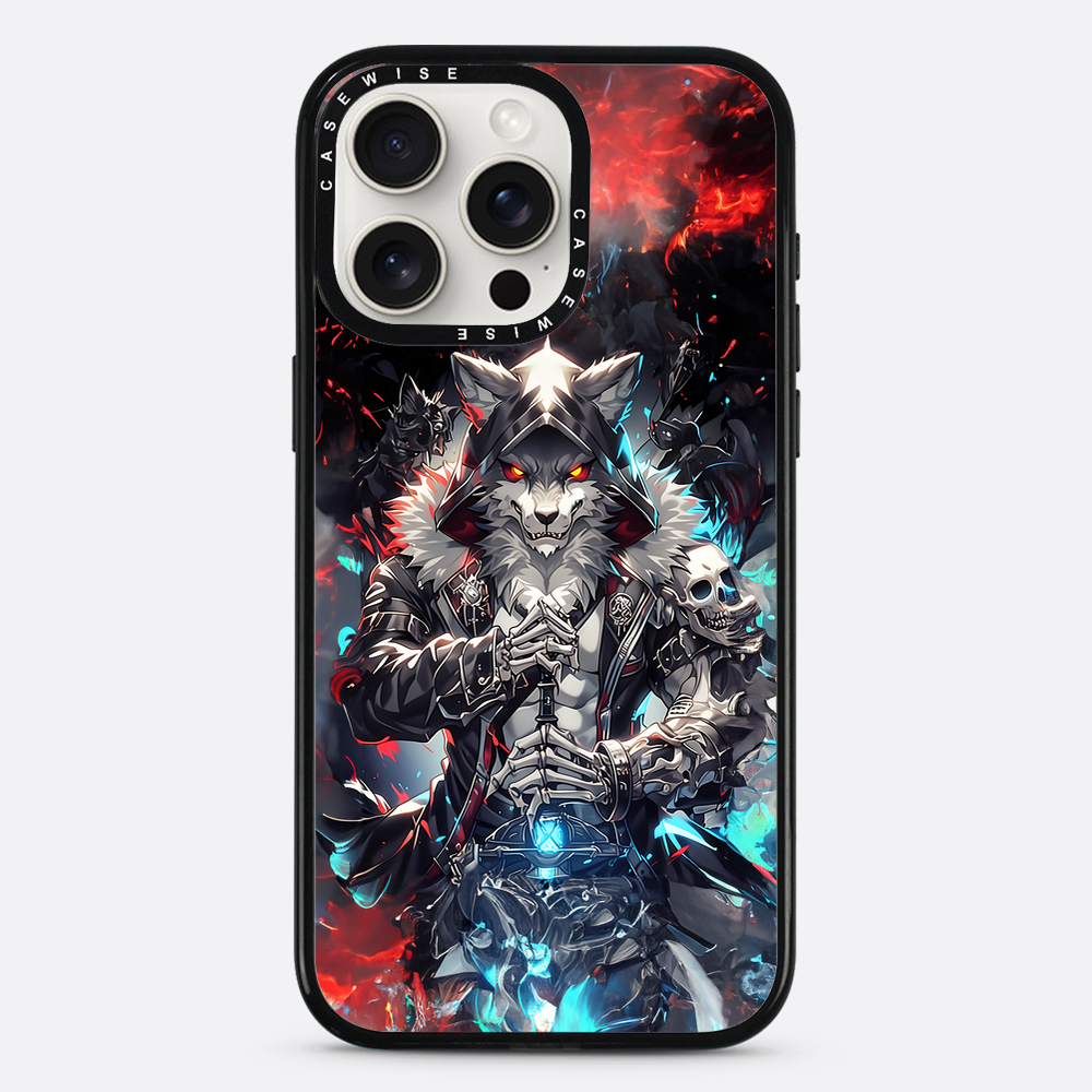 Skeleton Skull Wolf - Etui