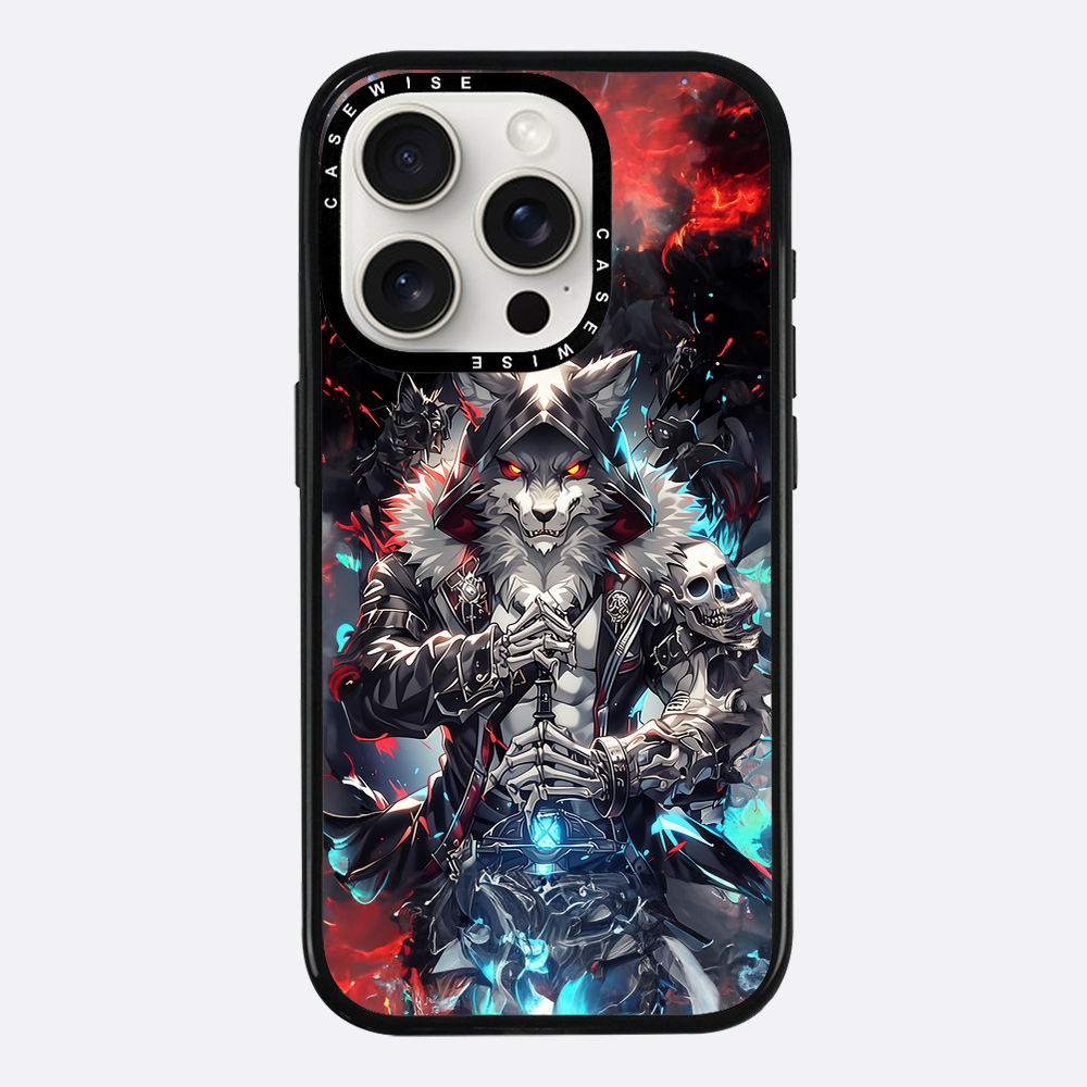 Skeleton Skull Wolf - Etui