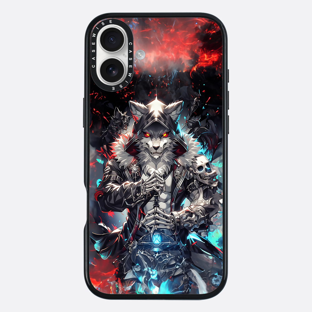 Skeleton Skull Wolf - Etui