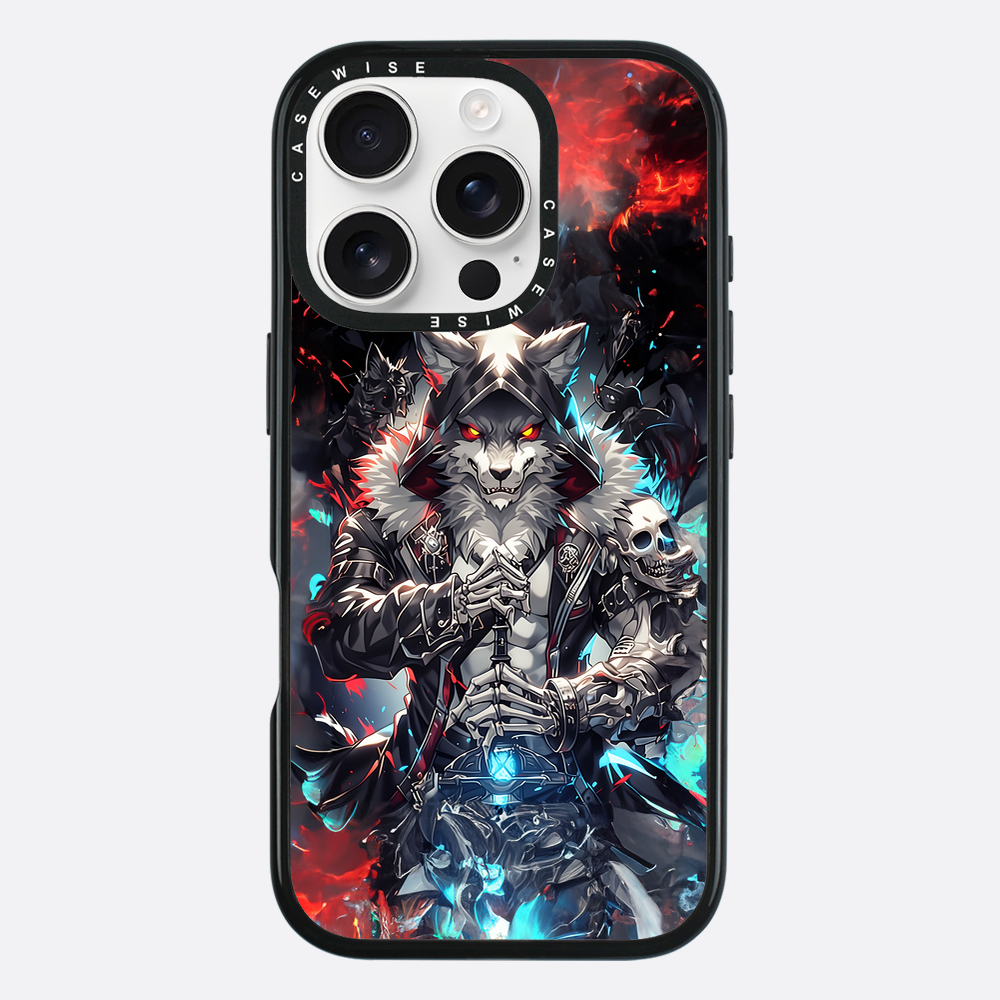 Skeleton Skull Wolf - Etui