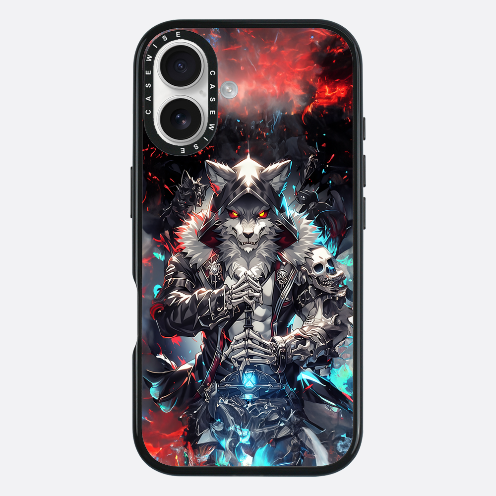 Skeleton Skull Wolf - Etui