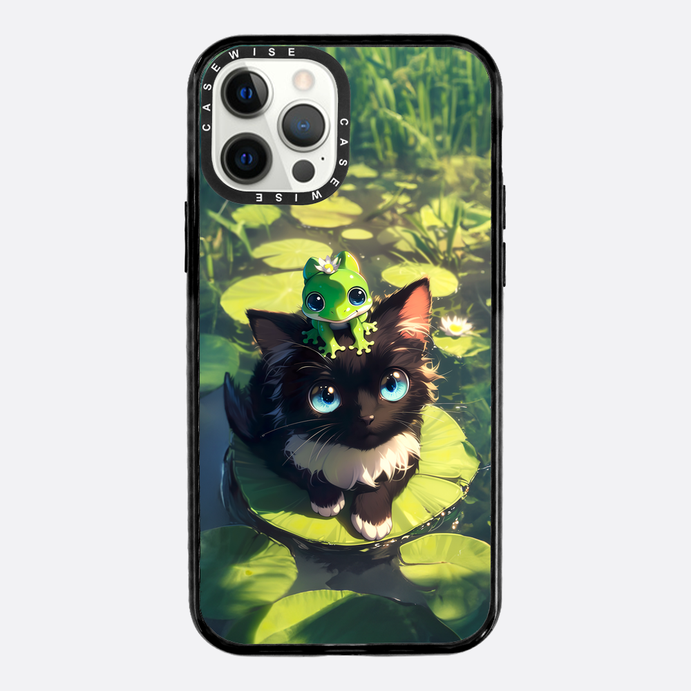 Black Cat & Frog Friendship - Etui