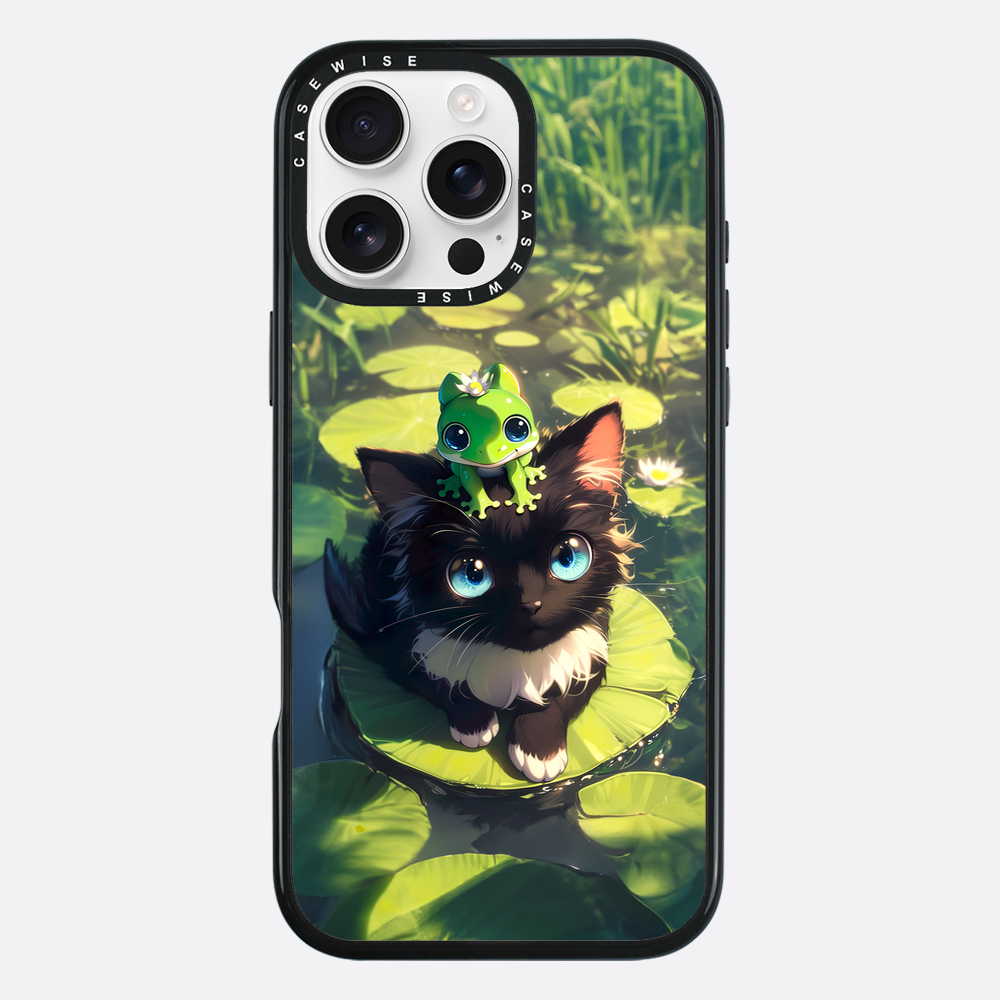 Black Cat & Frog Friendship - Etui