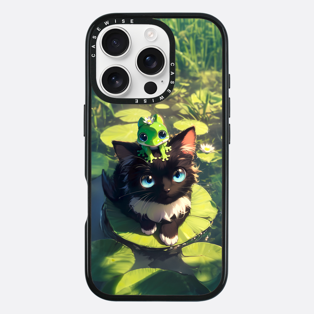 Black Cat & Frog Friendship - Etui