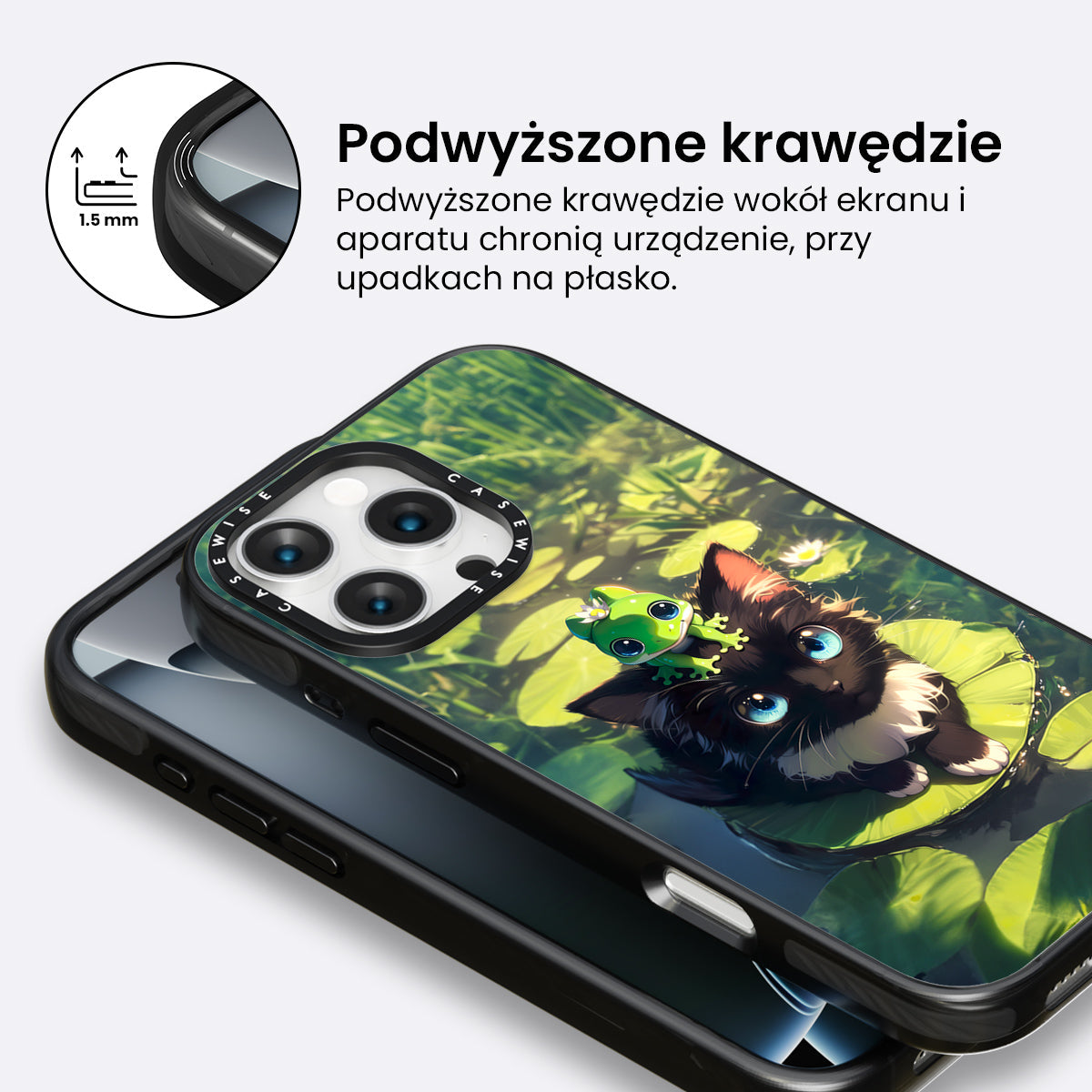 Black Cat & Frog Friendship - Etui