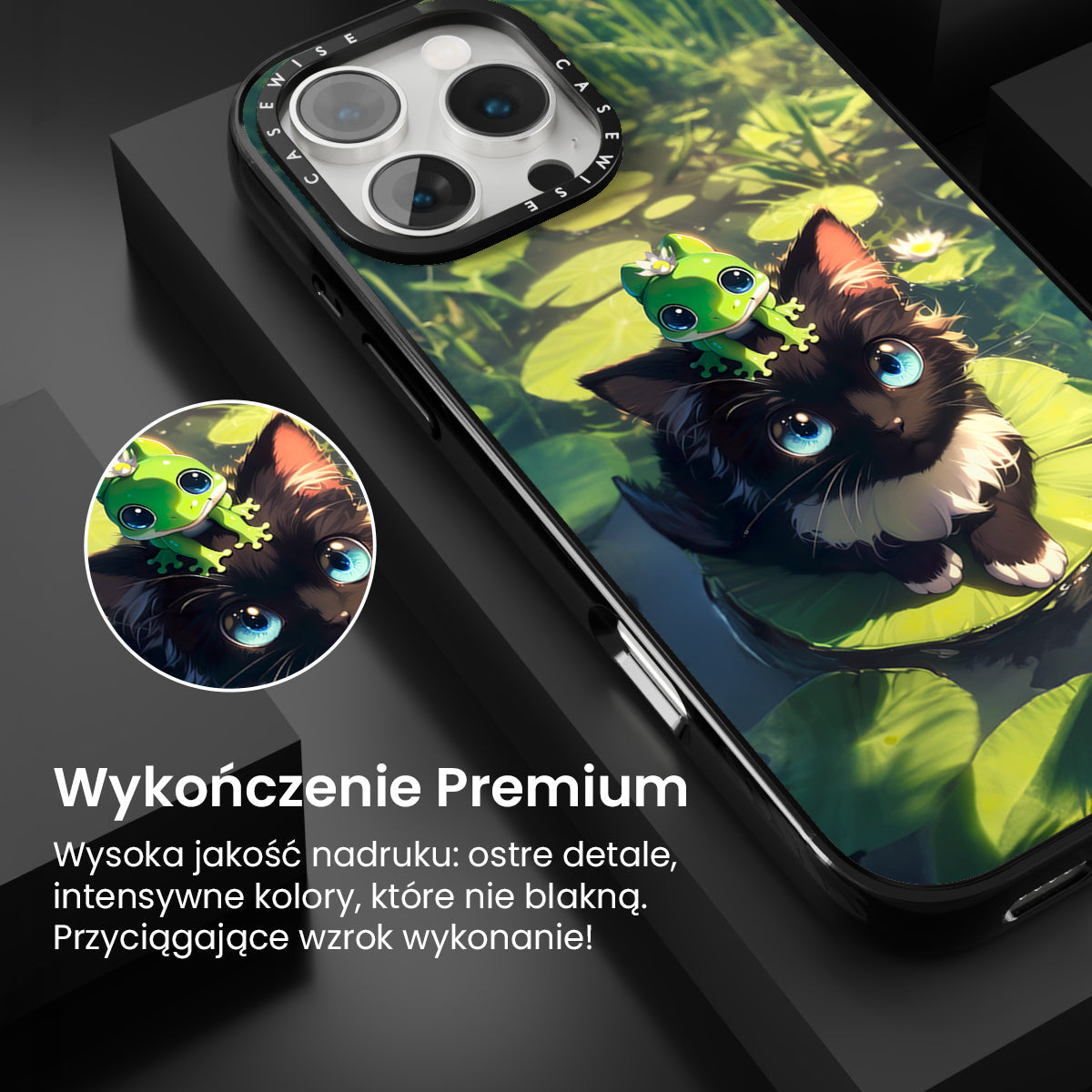 Black Cat & Frog Friendship - Etui