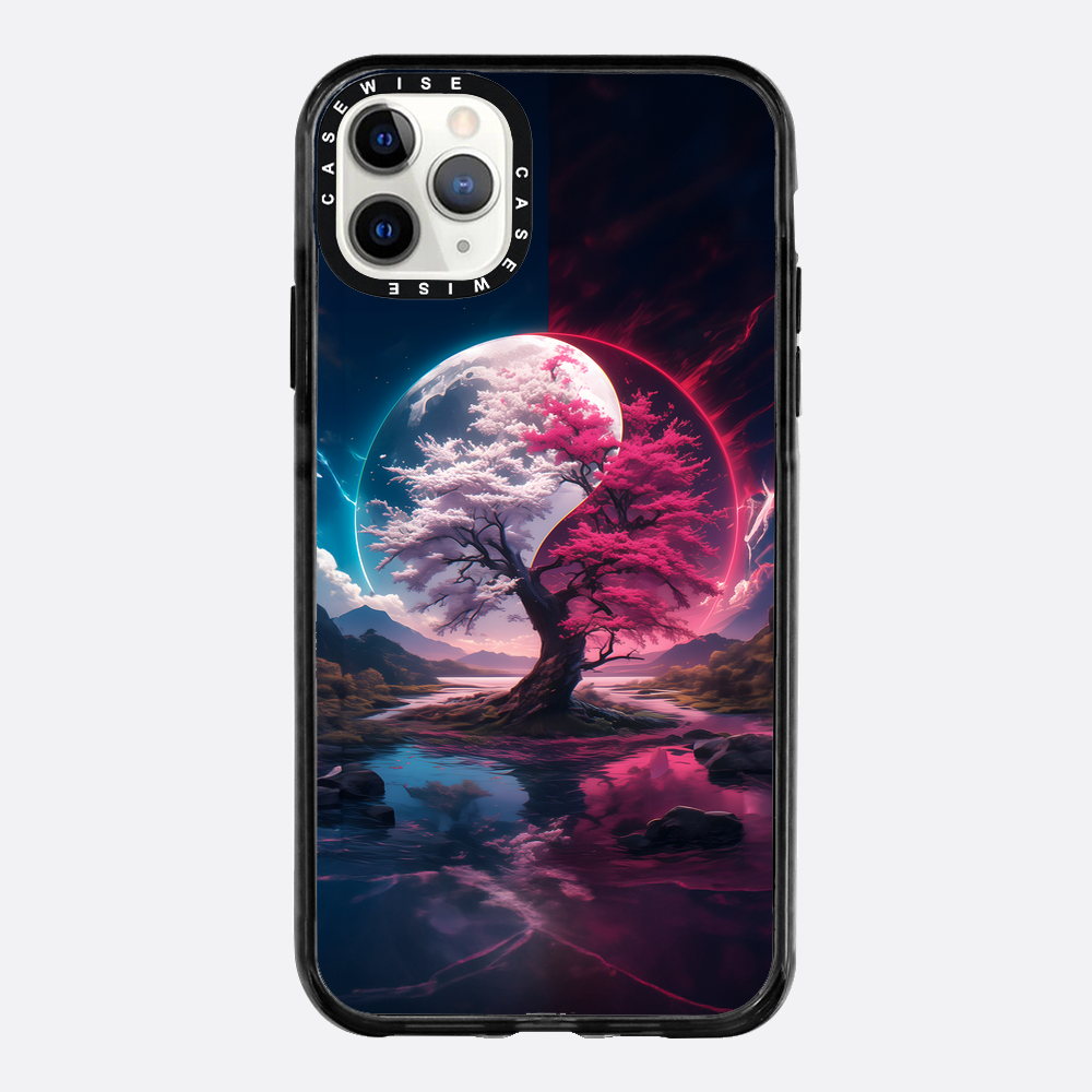 Cherry Blossom Sakura Yin and Yang - Etui