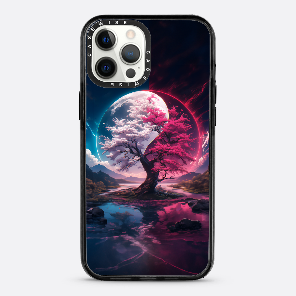Cherry Blossom Sakura Yin and Yang - Etui