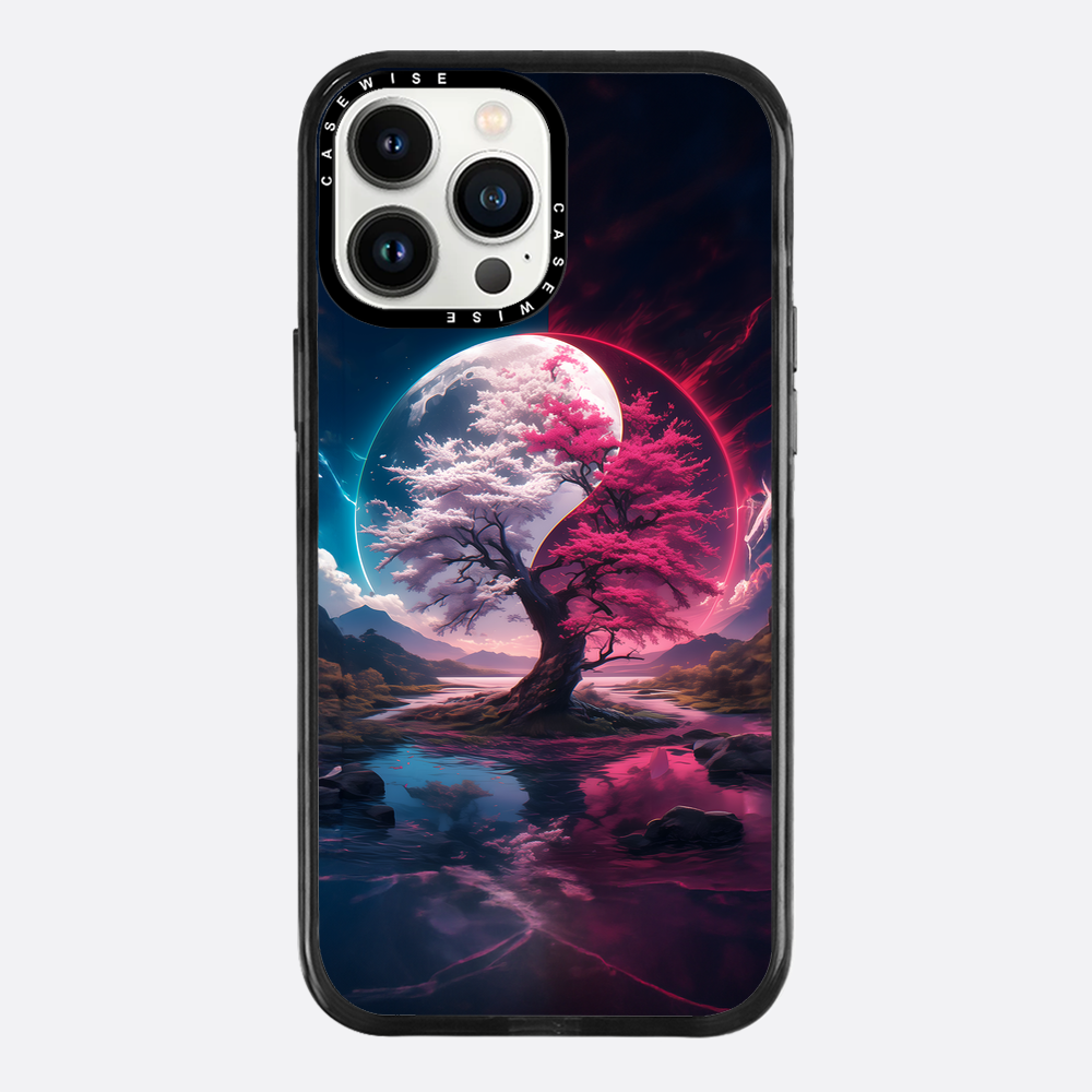Cherry Blossom Sakura Yin and Yang - Etui